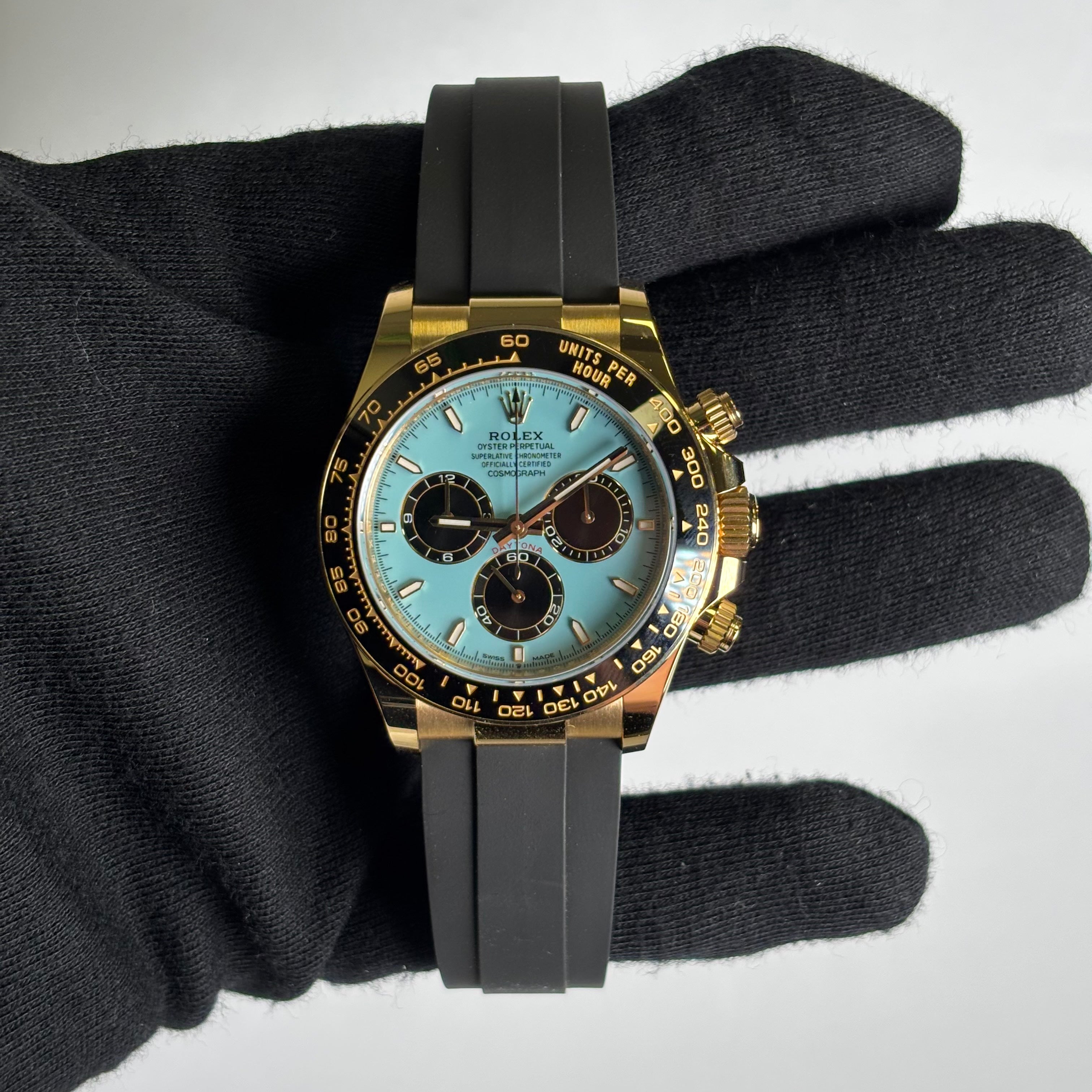 Rolex Daytona 40mm Turquoise Dial Watch Ref# 126518LN - Happy Jewelers Fine Jewelry Lifetime Warranty