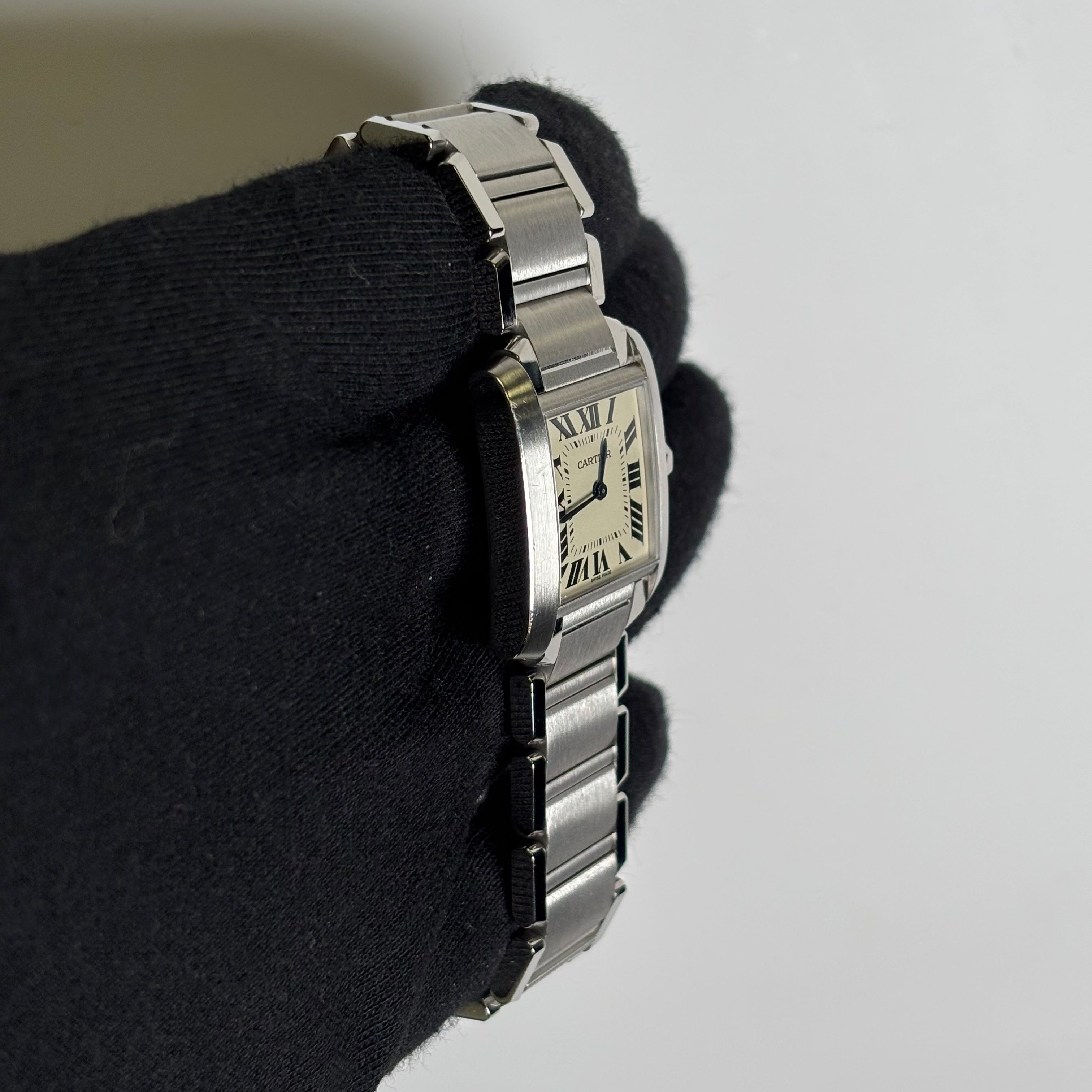 Cartier Tank 25mm Ivory Dial Watch Ref# WSTA0005 - Happy Jewelers Fine Jewelry Lifetime Warranty