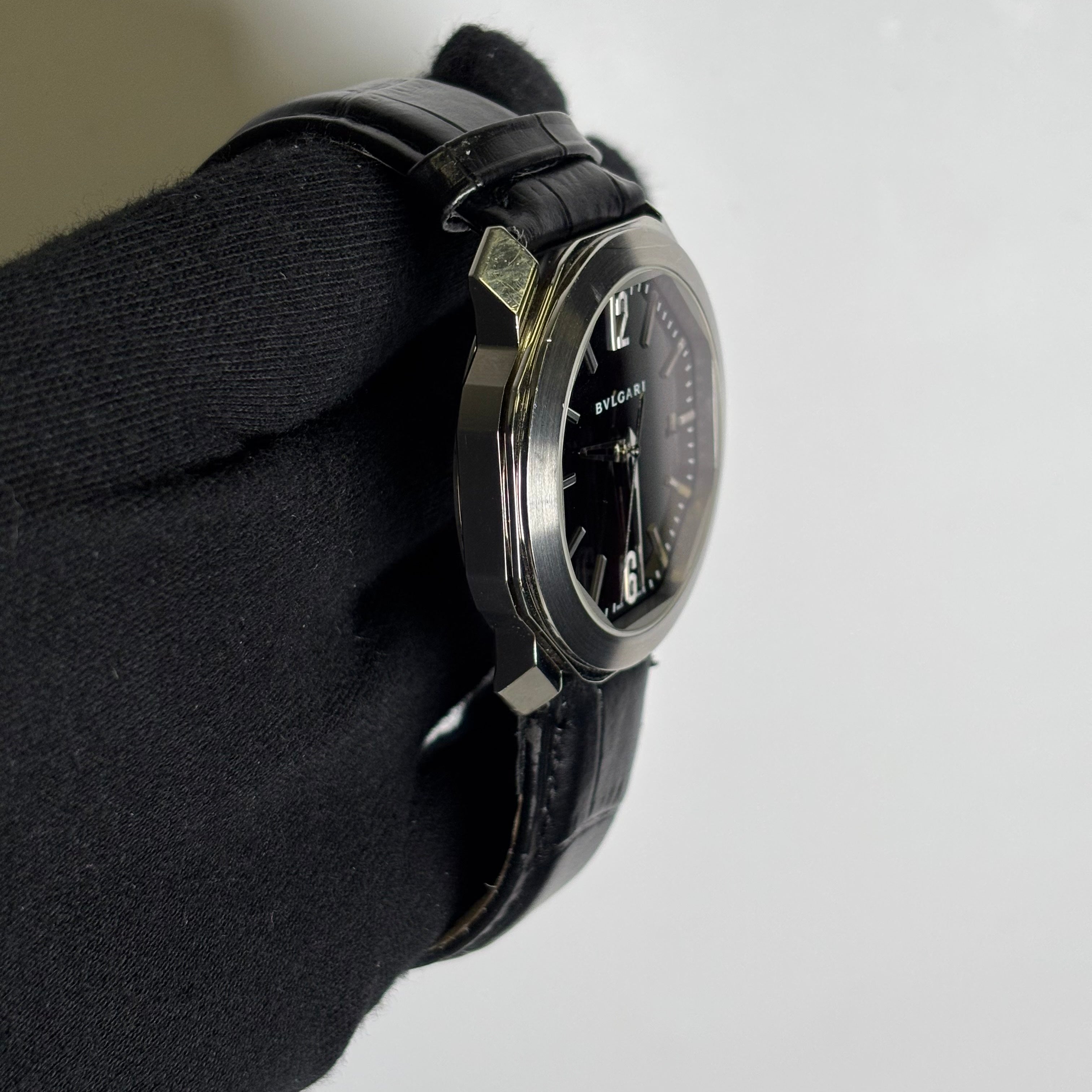 Bvlgari Octo 41mm Brown Dial Watch Ref# 102705 - Happy Jewelers Fine Jewelry Lifetime Warranty