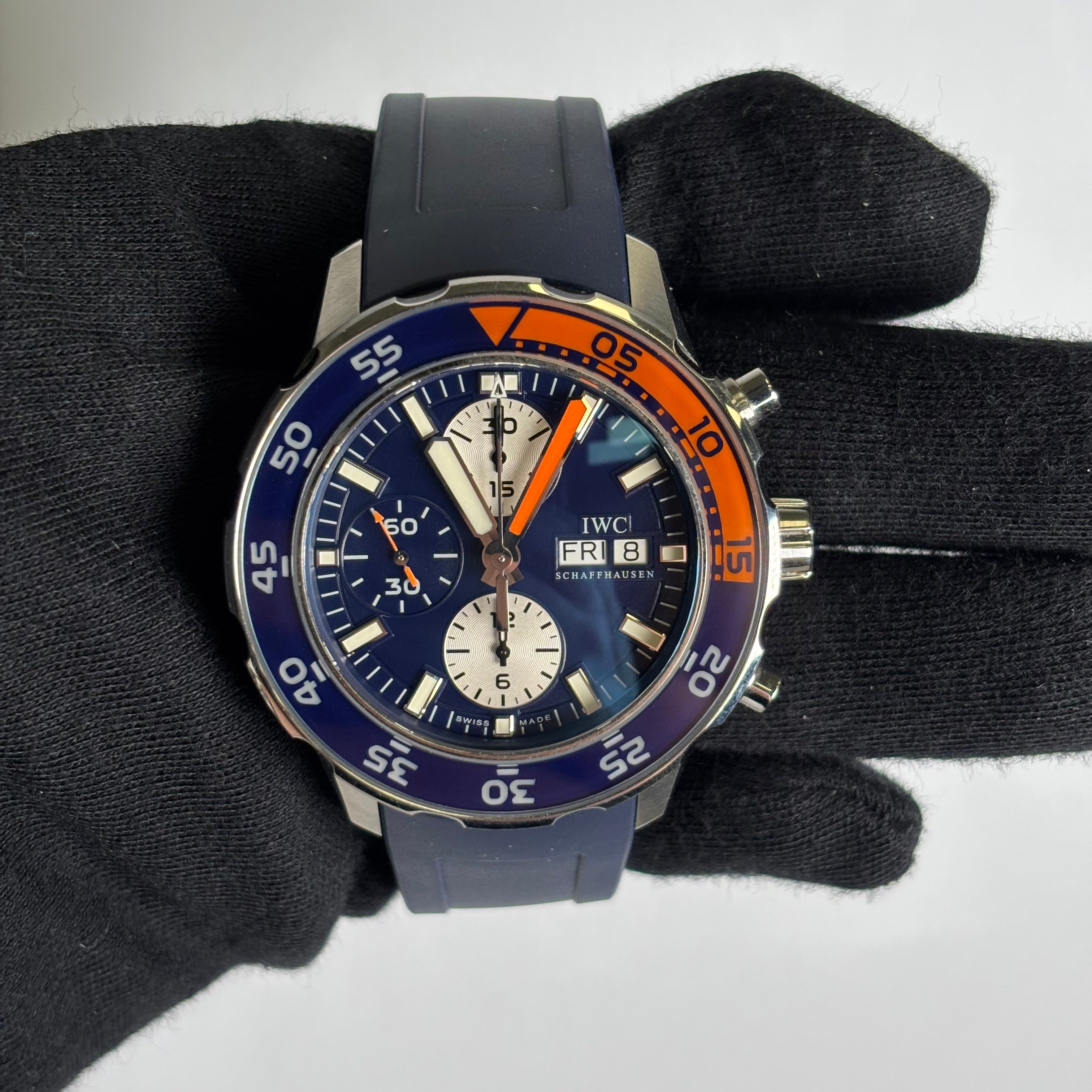 IWC Aquatimer 44mm Blue Dial Watch Ref# IW376704 - Happy Jewelers Fine Jewelry Lifetime Warranty