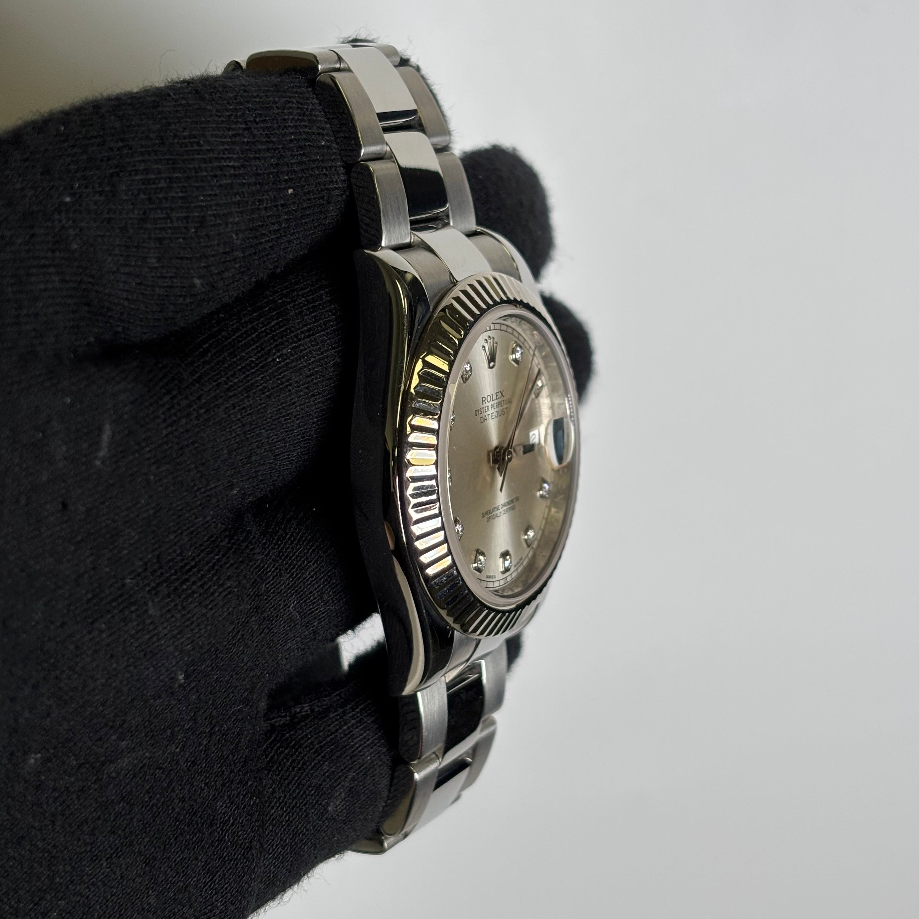 Rolex Datejust 41mm Silver Dial Watch Ref# 116334 - Happy Jewelers Fine Jewelry Lifetime Warranty