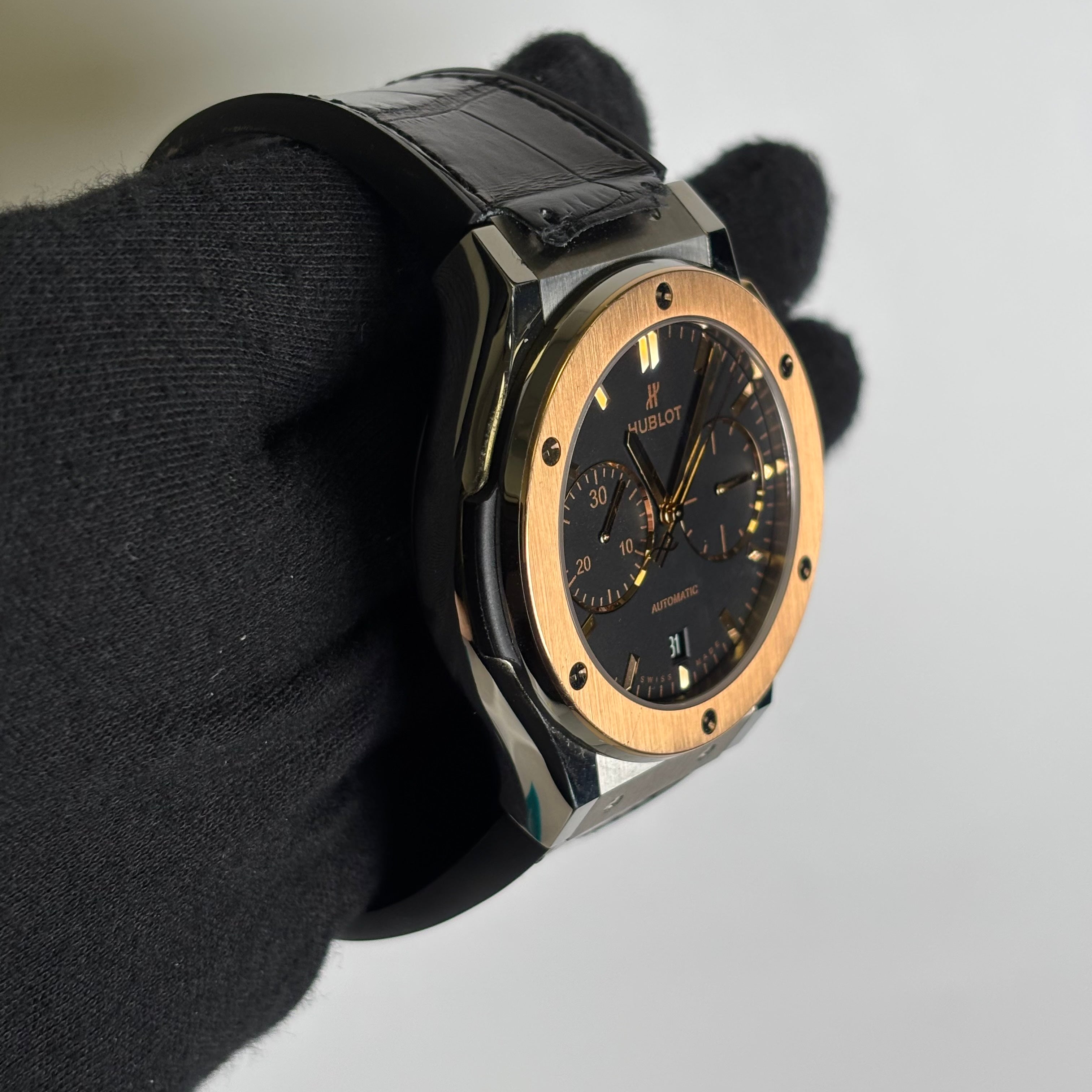 Hublot Classic Fusion 45mm Black Dial Watch Ref# 521.NO.1181.LR - Happy Jewelers Fine Jewelry Lifetime Warranty