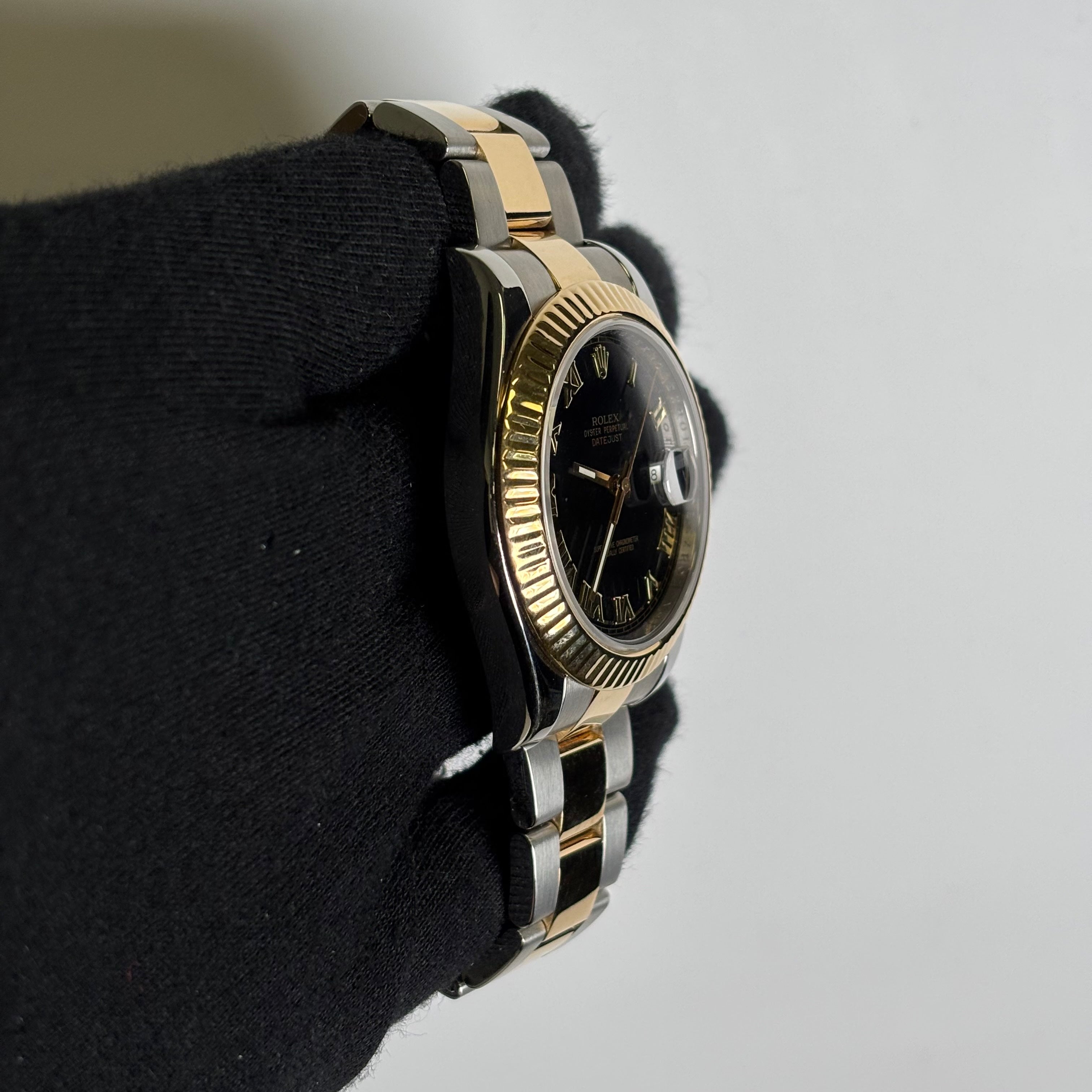 Rolex Datejust 41mm Black Dial Watch Ref# 116333 - Happy Jewelers Fine Jewelry Lifetime Warranty