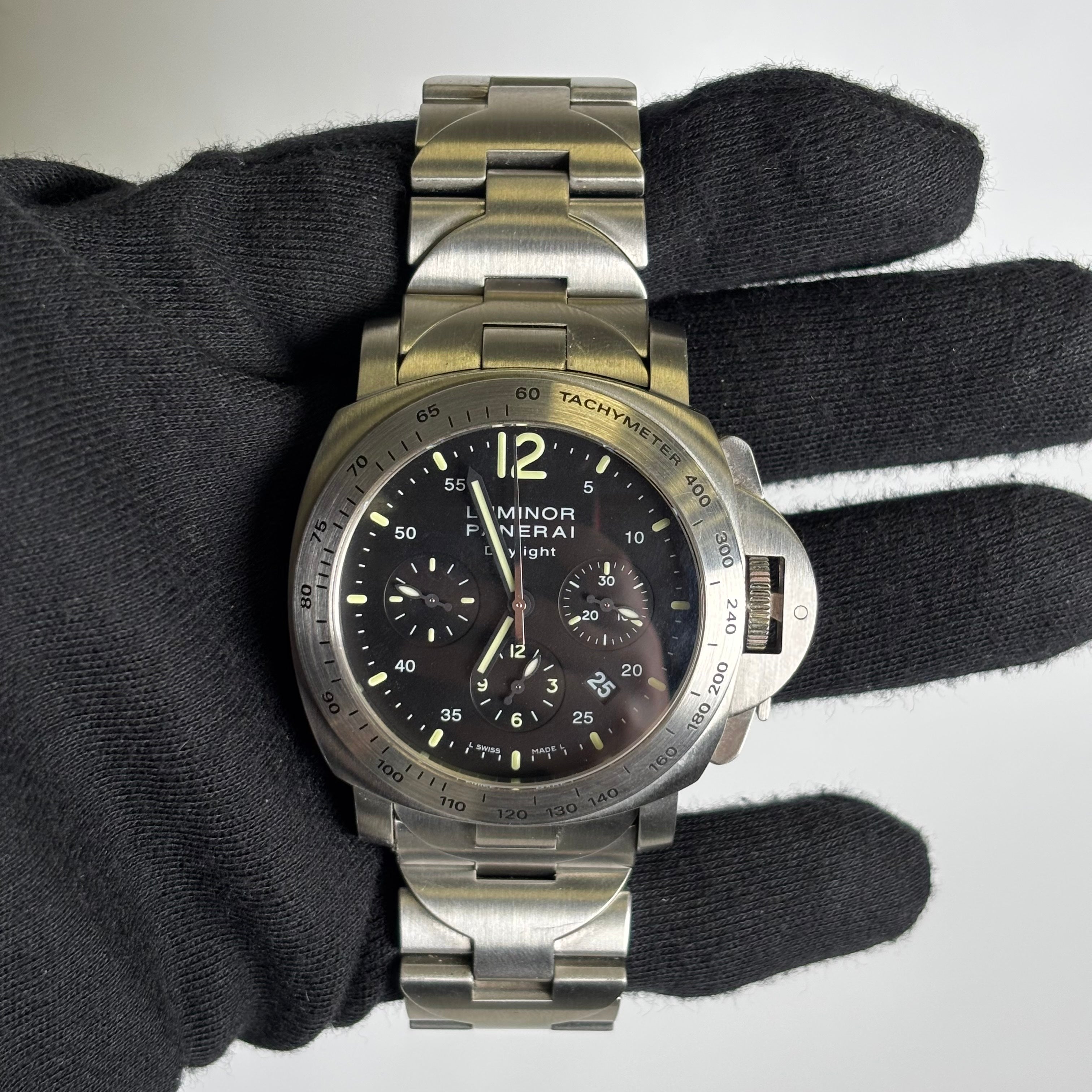 Panerai Luminor 44mm Black Dial Watch Ref# PAM00236 - Happy Jewelers Fine Jewelry Lifetime Warranty