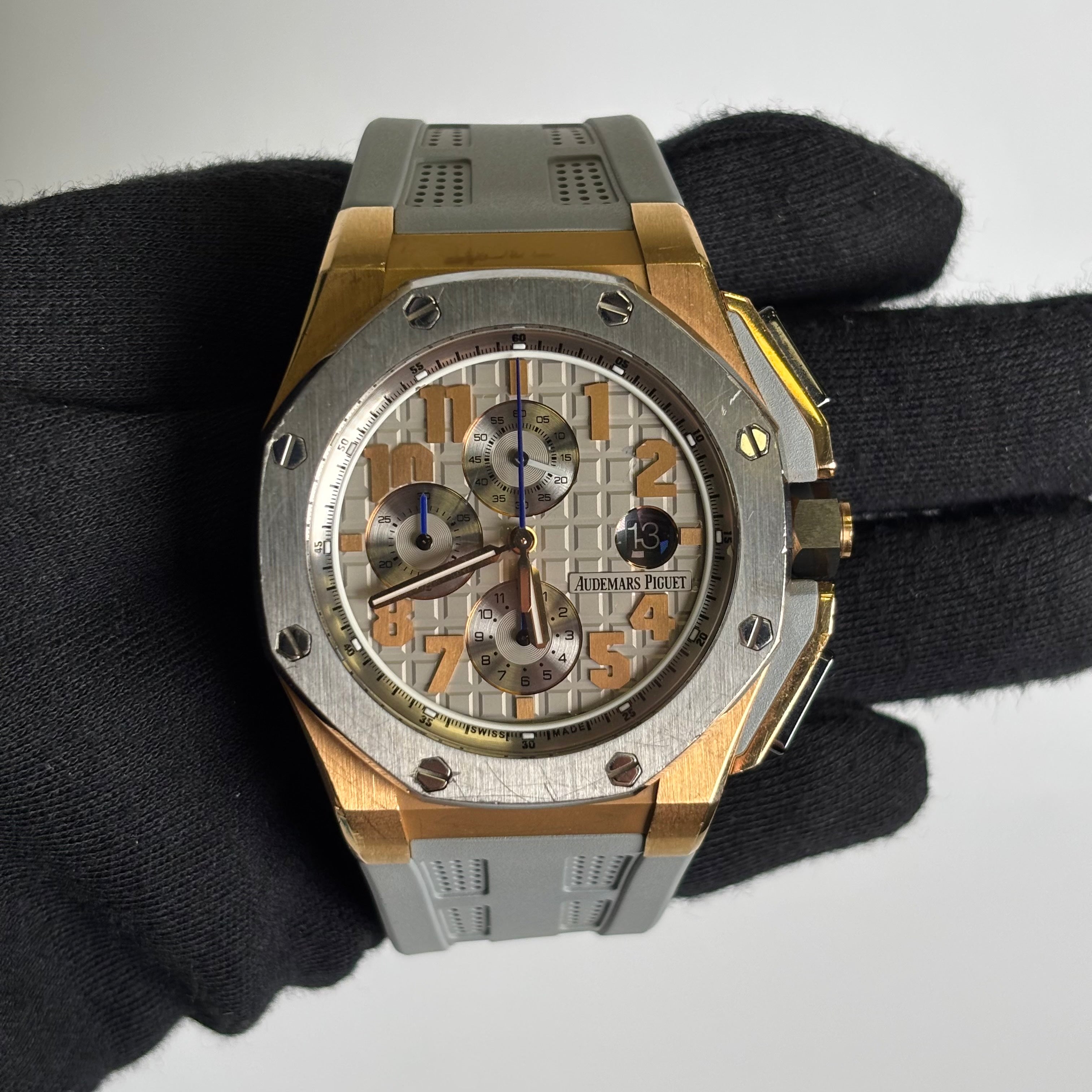 Audemars Piguet Royal Oak 44mm Grey Dial Watch Ref# 26210OI.OO.A109CR.01 - Happy Jewelers Fine Jewelry Lifetime Warranty