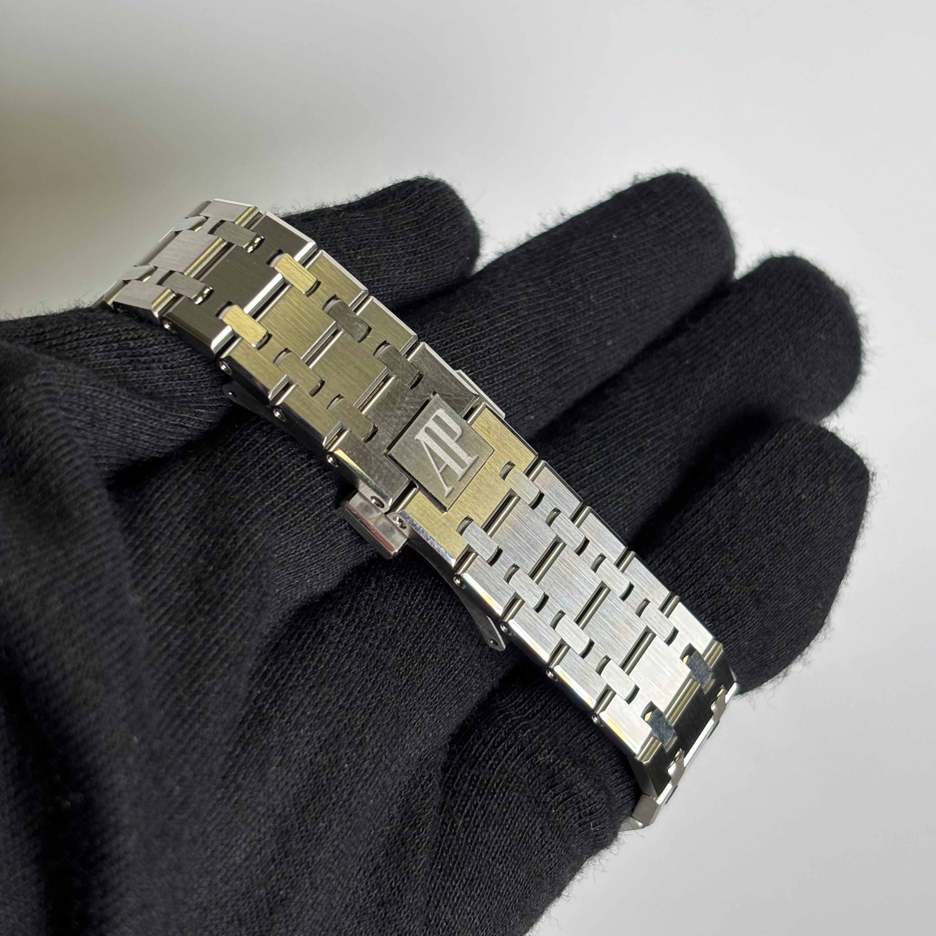 Audemars Piguet Royal Oak 37mm Blue Dial Watch Ref# 15550ST.OO.1356ST.06 - Happy Jewelers Fine Jewelry Lifetime Warranty