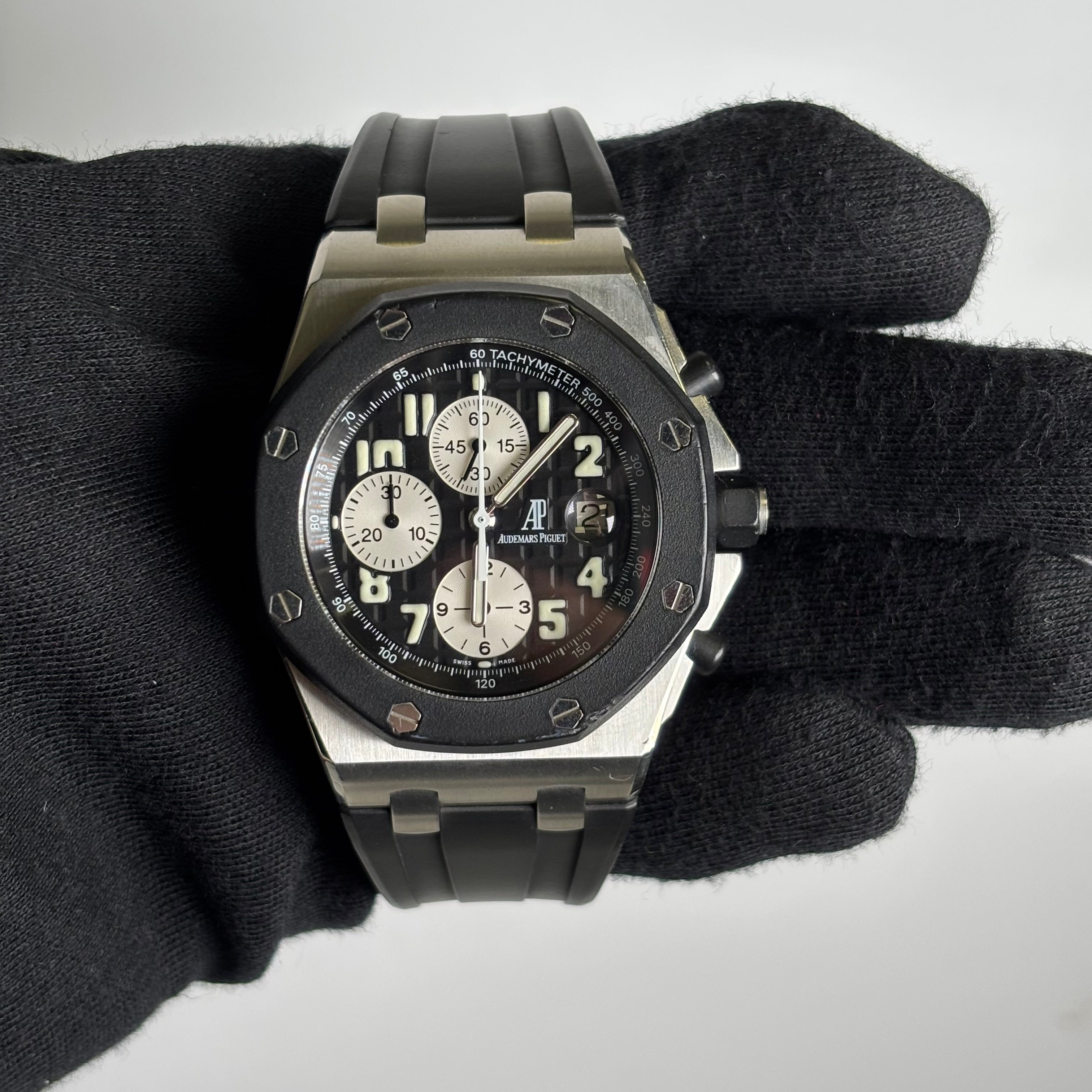 Audemars Piguet Royal Oak 42mm Black Dial Watch Ref# 25940SK.OO.D002CA.01 - Happy Jewelers Fine Jewelry Lifetime Warranty