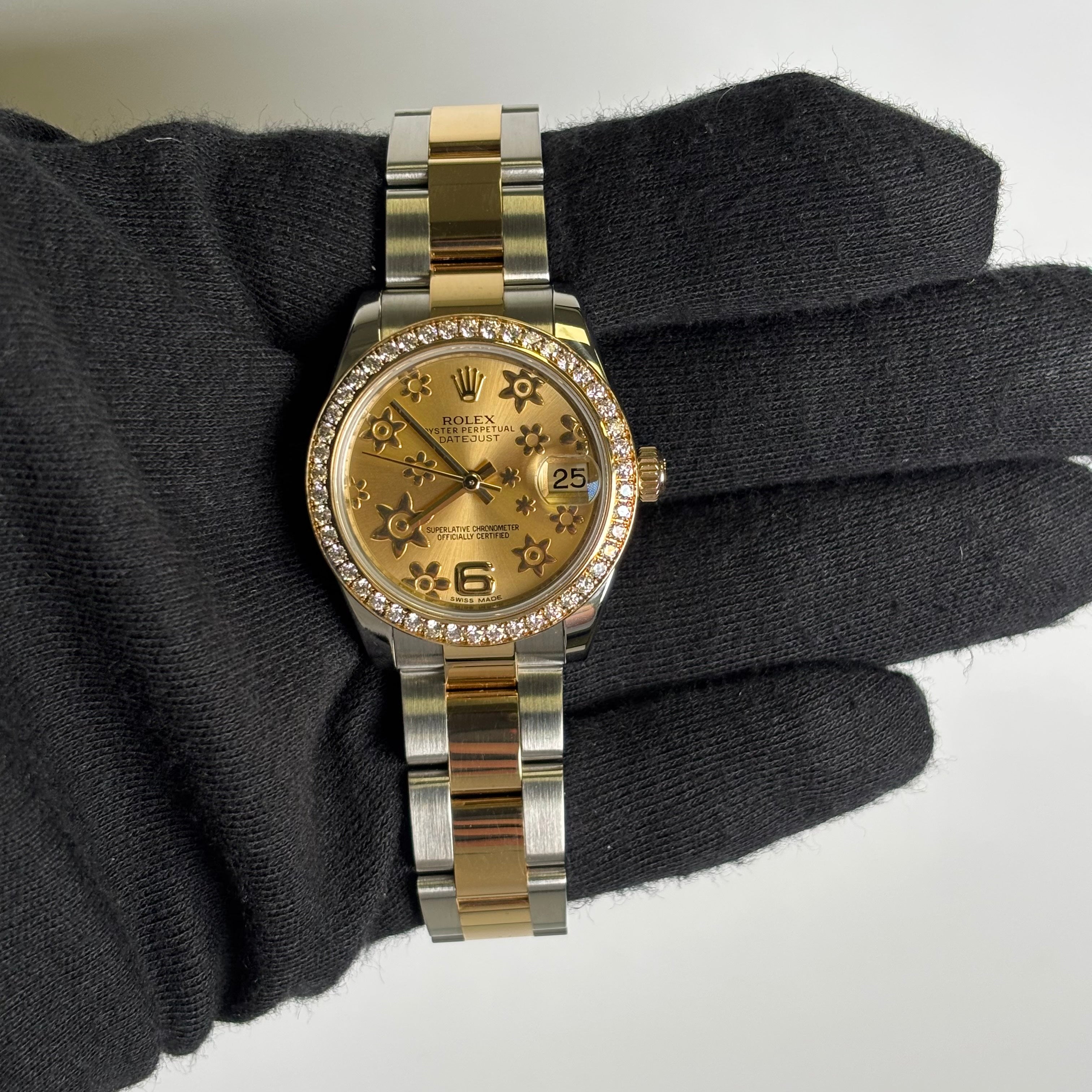 Rolex Datejust 31mm Champagne Dial Watch Ref# 178383 - Happy Jewelers Fine Jewelry Lifetime Warranty