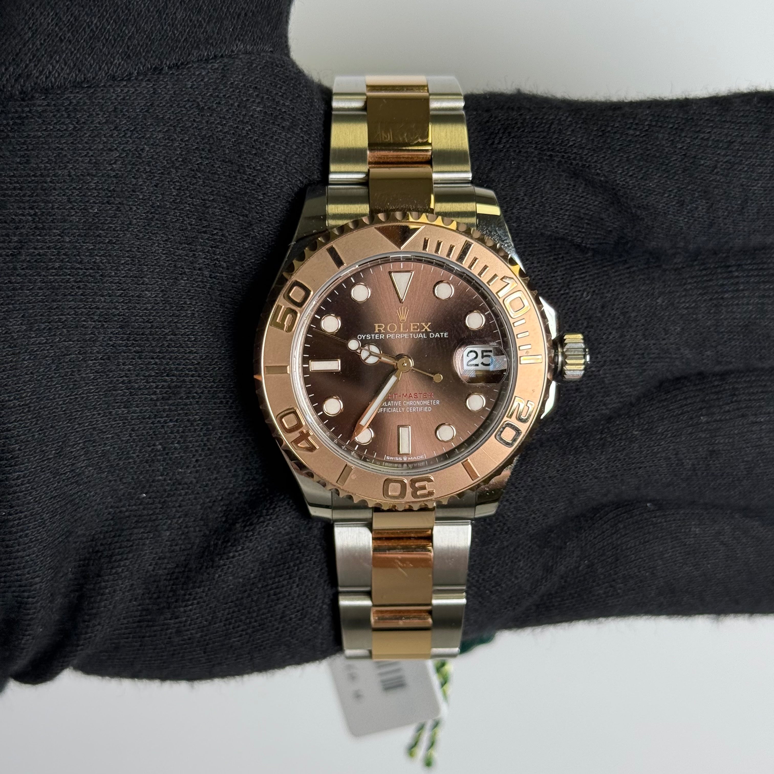 Rolex Yacht-Master 37mm Chocolate Dial Watch Ref# 268621 - Happy Jewelers Fine Jewelry Lifetime Warranty