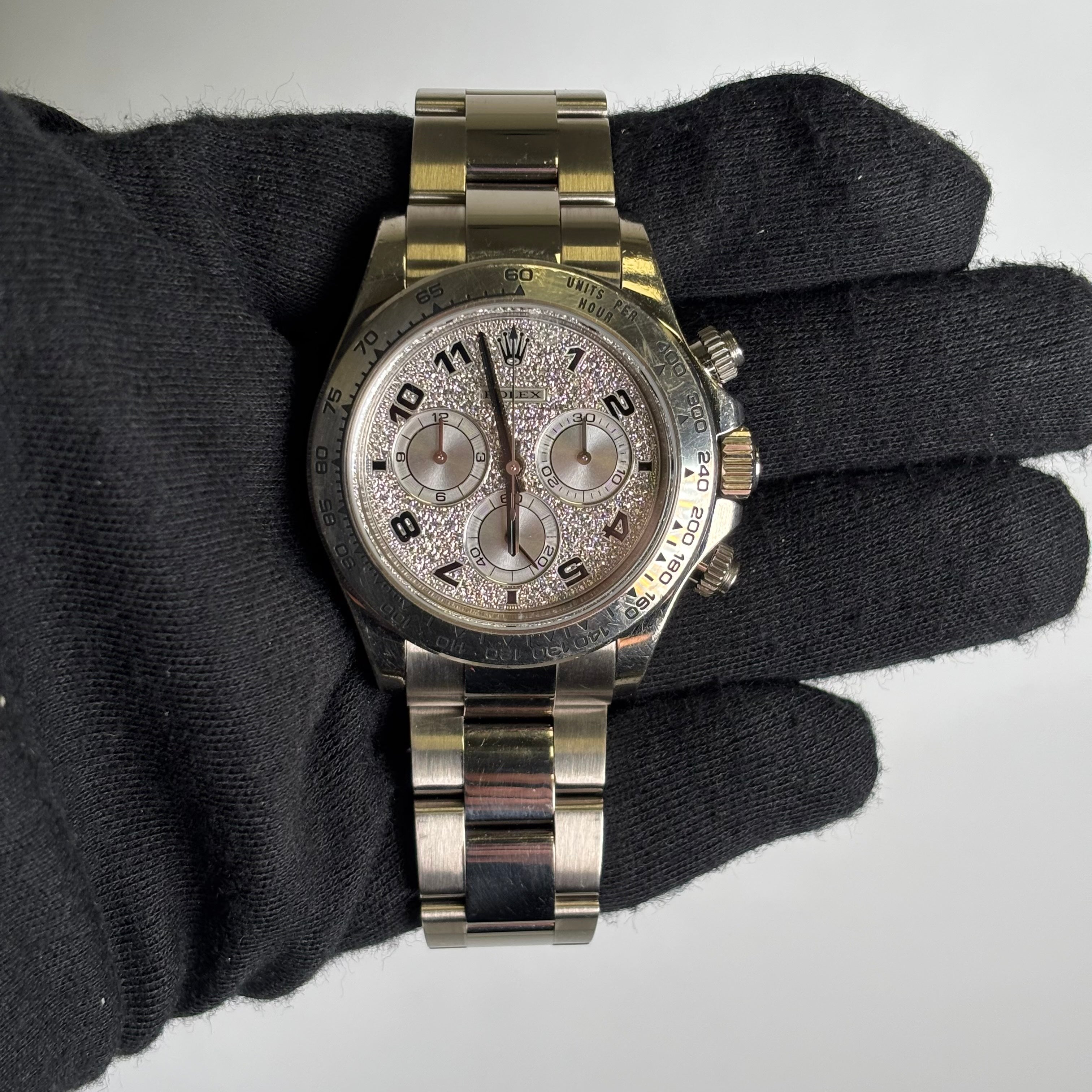 Rolex Daytona 40mm Pave Dial Watch Ref# 116509 - Happy Jewelers Fine Jewelry Lifetime Warranty