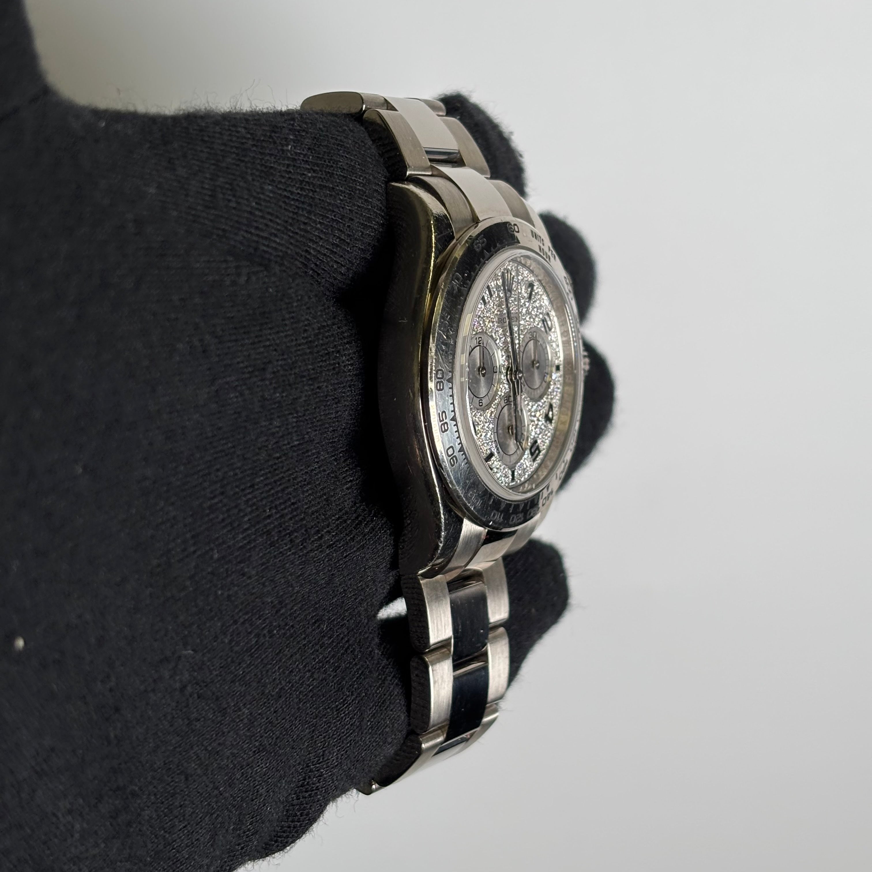 Rolex Daytona 40mm Pave Dial Watch Ref# 116509 - Happy Jewelers Fine Jewelry Lifetime Warranty