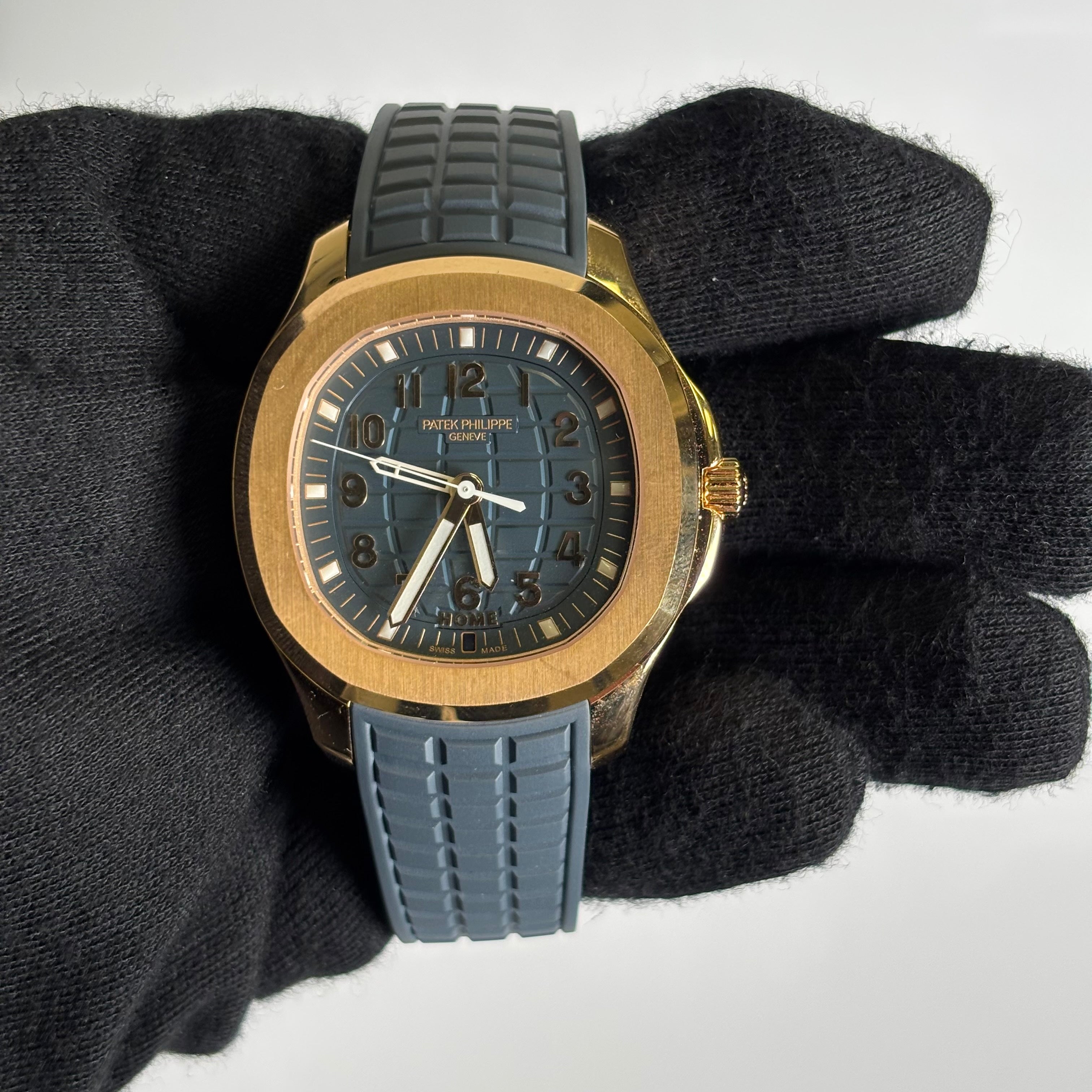 Patek Philippe Aquanuat 38.8mm Blue Dial Watch Ref# 5269R-001 - Happy Jewelers Fine Jewelry Lifetime Warranty