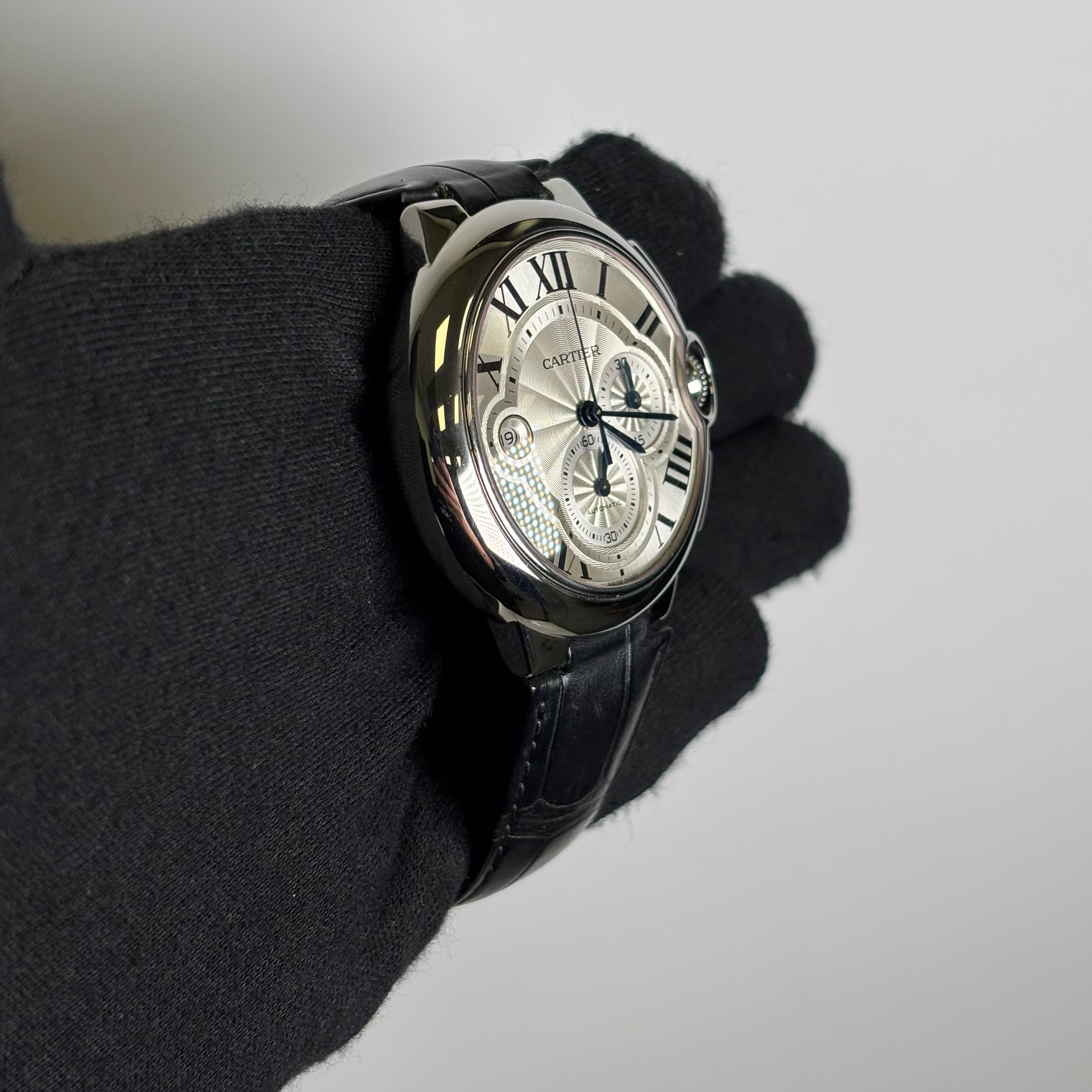 Cartier Ballon Bleu 44mm White Dial Watch Reference# W6920078 - Happy Jewelers Fine Jewelry Lifetime Warranty