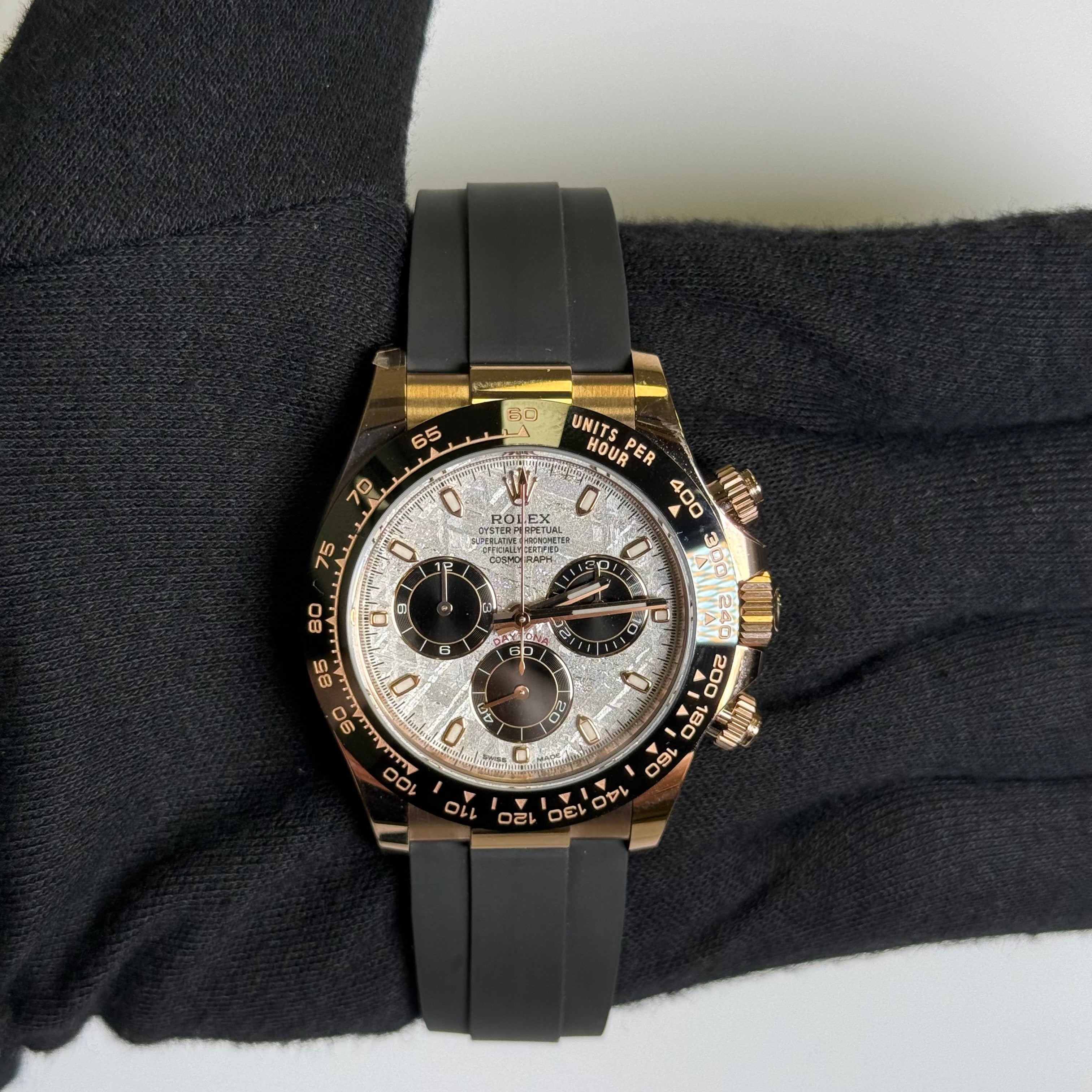 Rolex Daytona 40mm Meteorite Dial Watch Ref# 116515LN - Happy Jewelers Fine Jewelry Lifetime Warranty