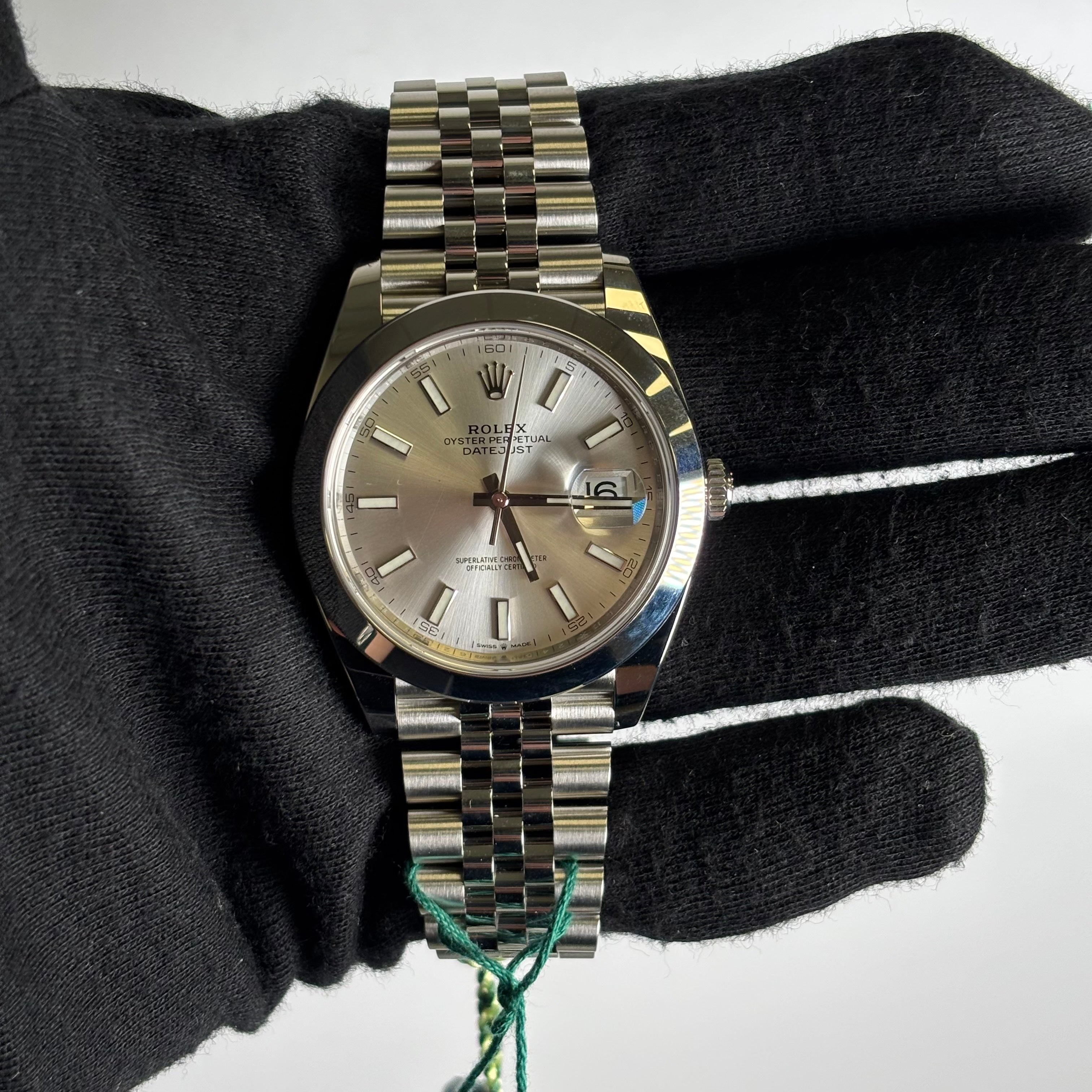 Rolex Datejust 41mm Silver Dial Watch Ref# 126300 - Happy Jewelers Fine Jewelry Lifetime Warranty