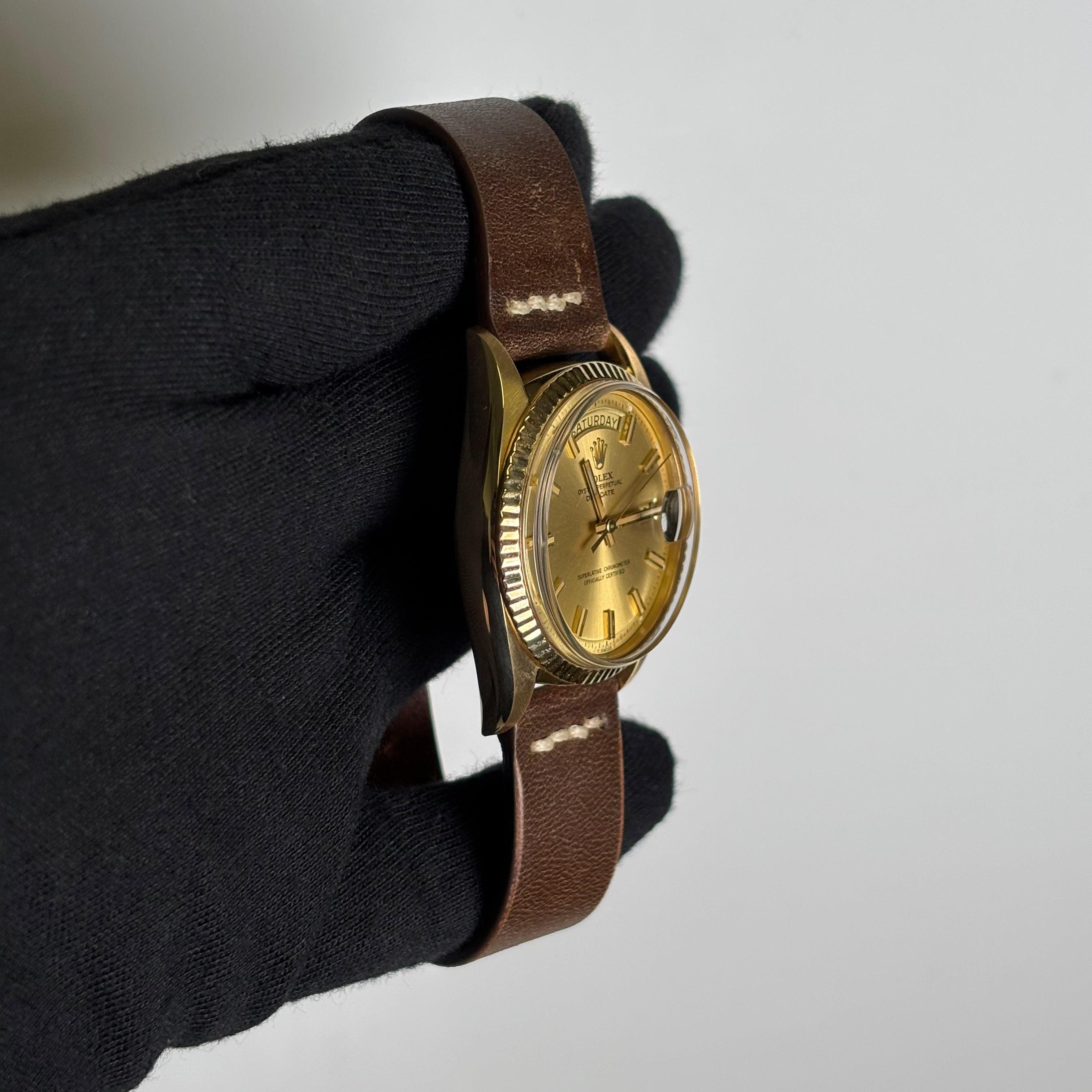 Rolex Day-Date 36mm Champagne Dial Watch Ref# 1803 - Happy Jewelers Fine Jewelry Lifetime Warranty