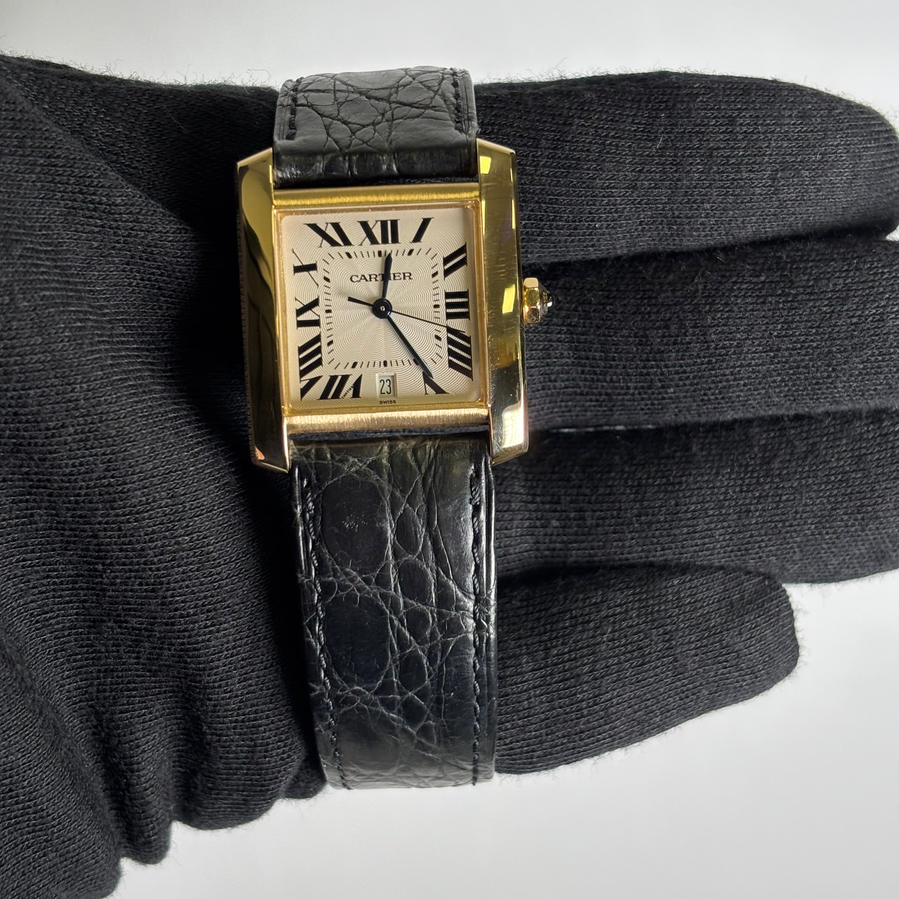 Cartier Tank 28mm White Dial Watch Ref# W5000156 - Happy Jewelers Fine Jewelry Lifetime Warranty