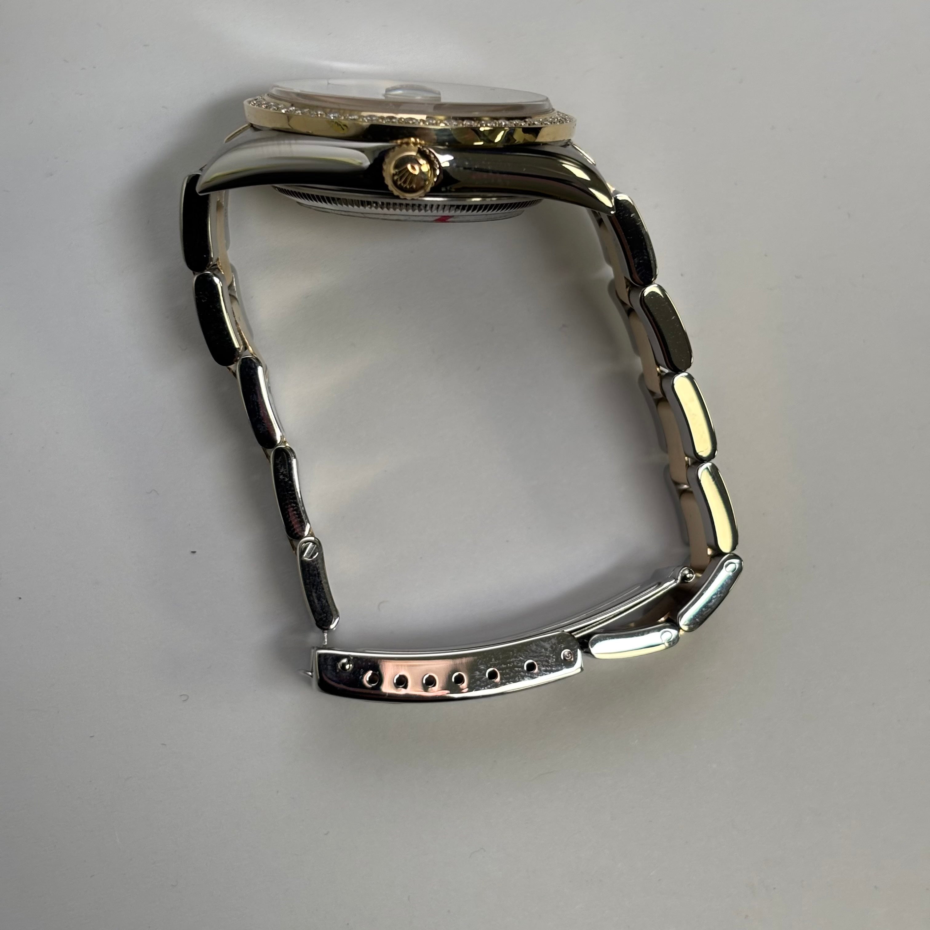 Rolex Oyster Perpetual 34mm MOP Dial Watch Ref# 15223 - Happy Jewelers Fine Jewelry Lifetime Warranty