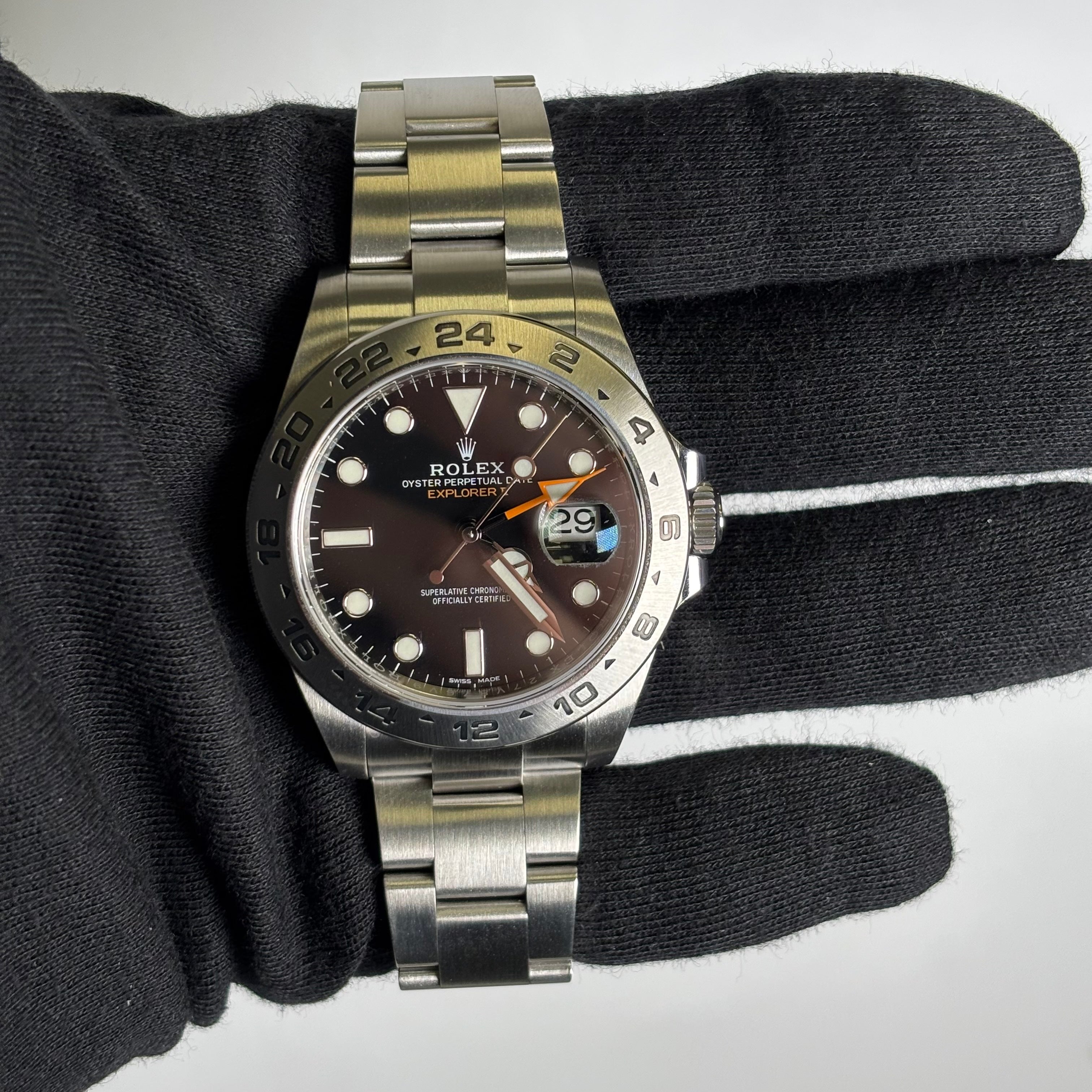 Rolex Explorer II 42mm Black Dial Watch Ref# 216570 - Happy Jewelers Fine Jewelry Lifetime Warranty