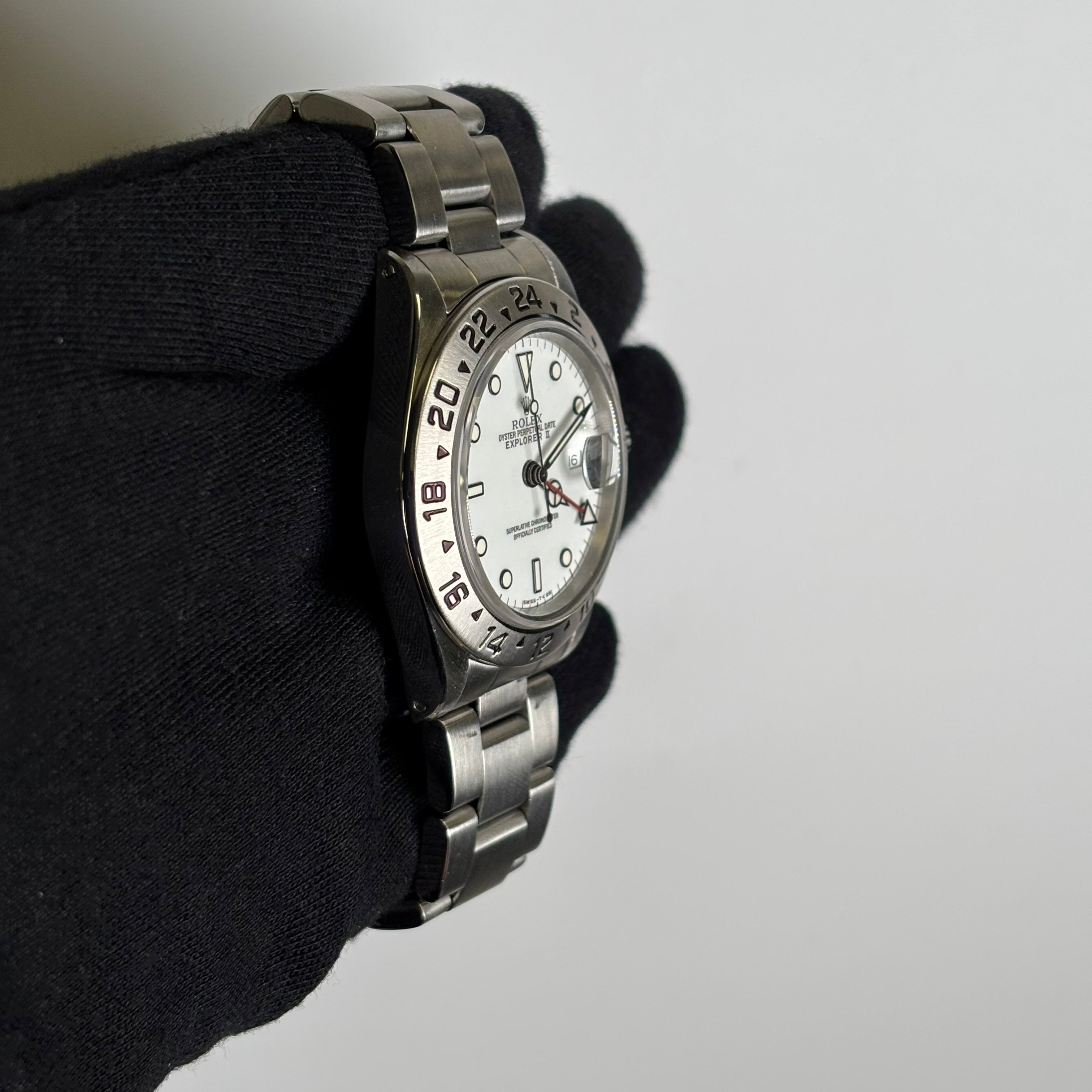 Rolex Explorer II 40mm White Dial Watch Ref# 16570 - Happy Jewelers Fine Jewelry Lifetime Warranty