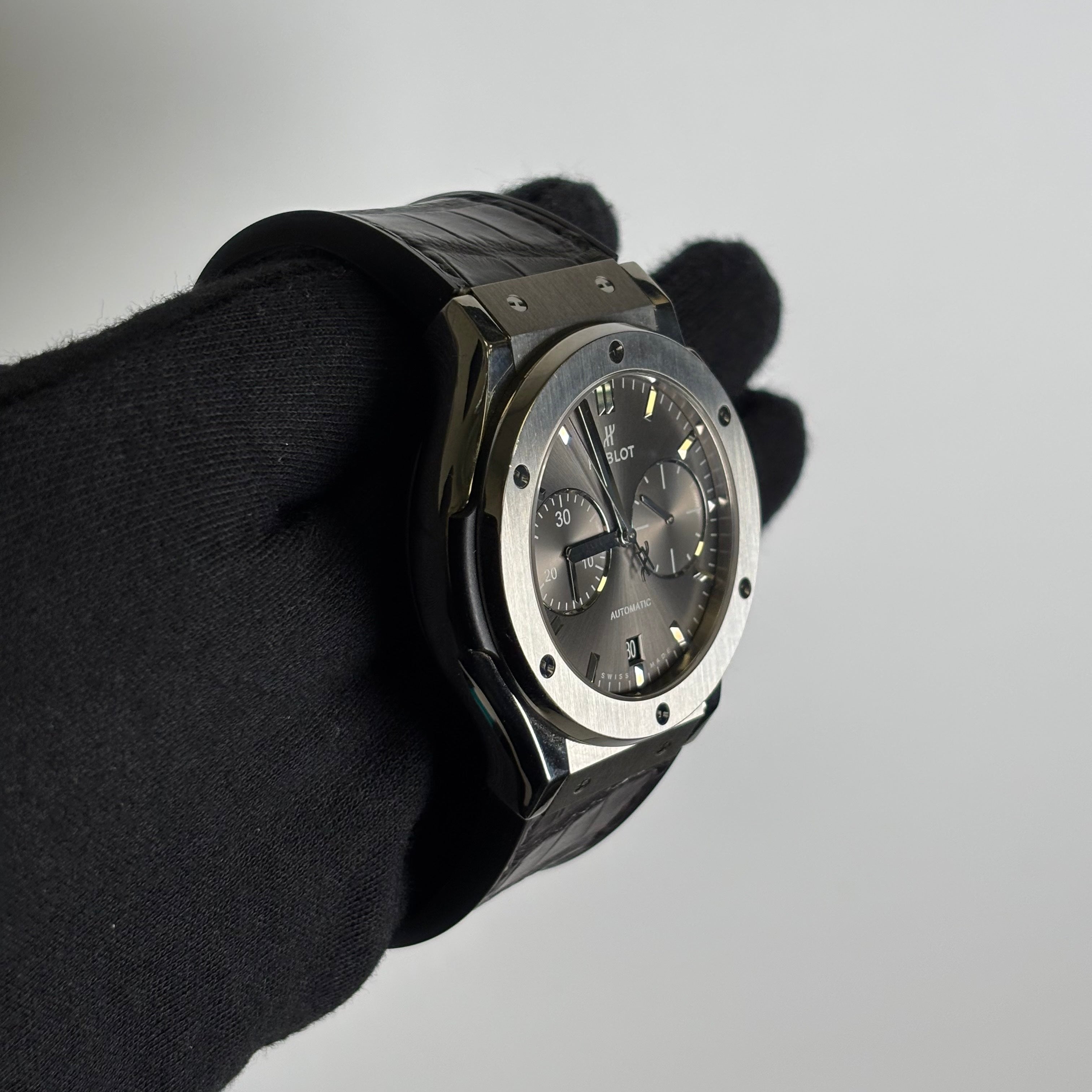 Hublot Classic Fusion 45mm Grey Dial Watch Ref# 521.NX.7071.LR - Happy Jewelers Fine Jewelry Lifetime Warranty