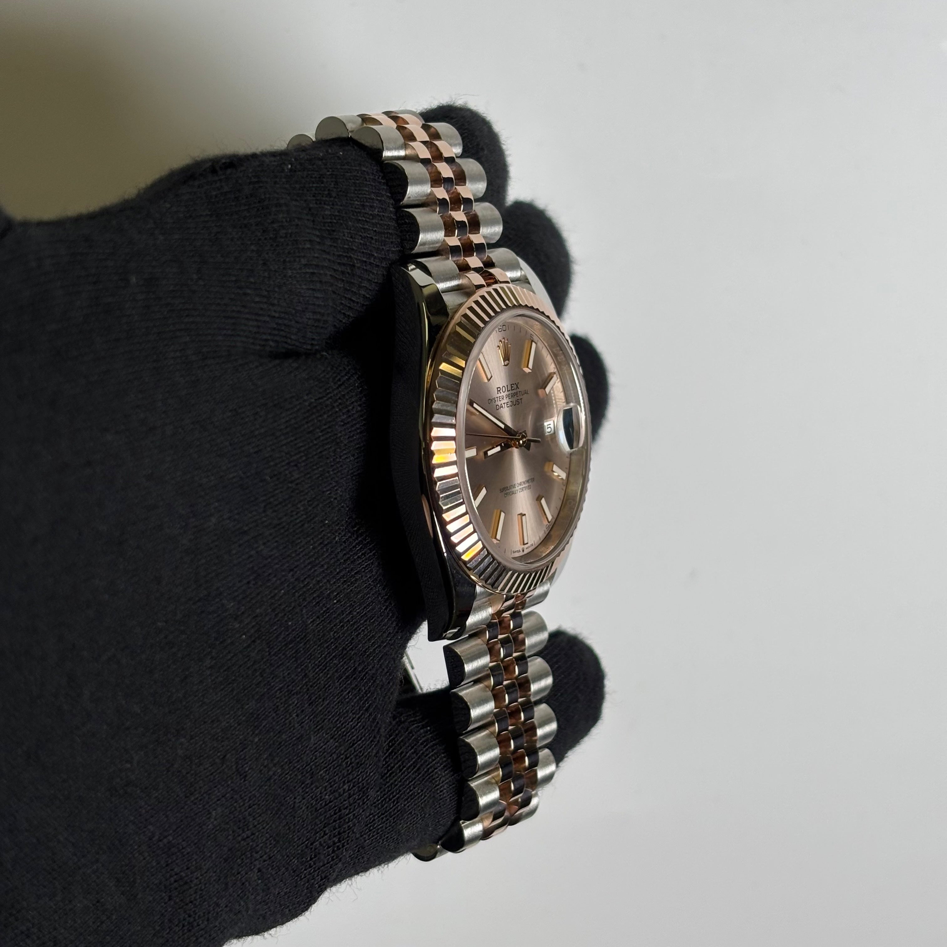 Rolex Datejust 41mm Pink Dial Watch Ref# 126331 - Happy Jewelers Fine Jewelry Lifetime Warranty
