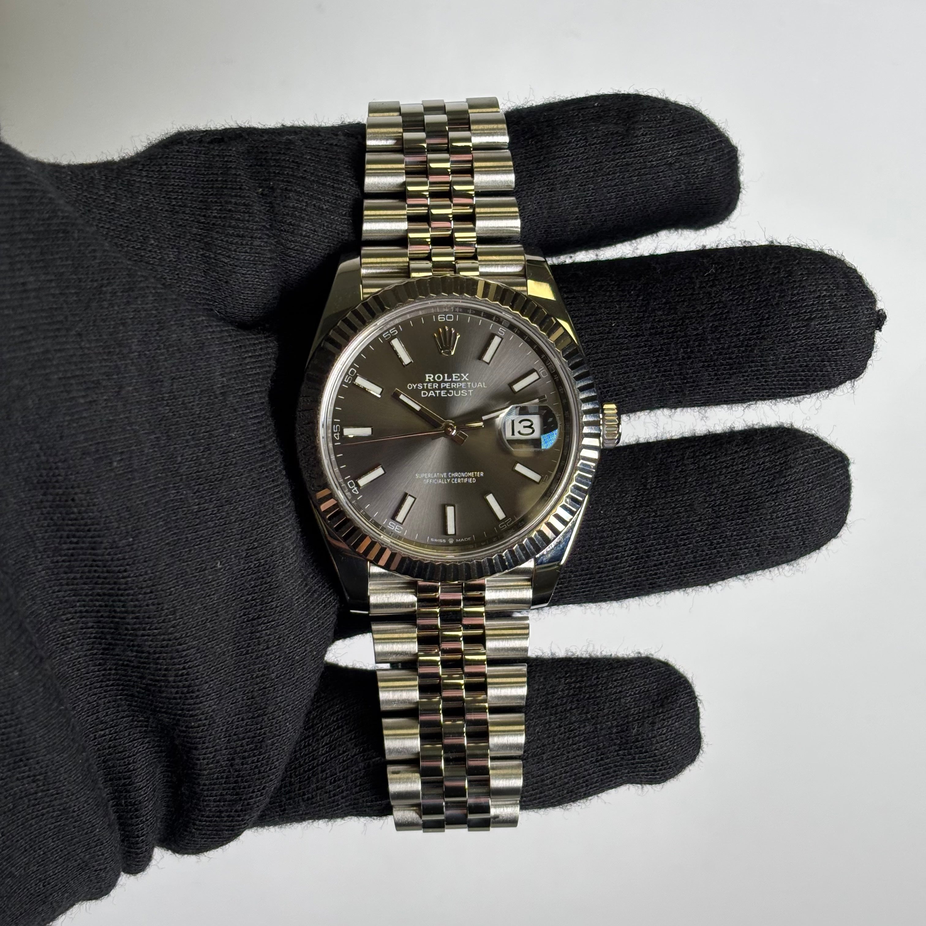Rolex Datejust 41mm Rhodium Dial Watch Ref# 126334 - Happy Jewelers Fine Jewelry Lifetime Warranty
