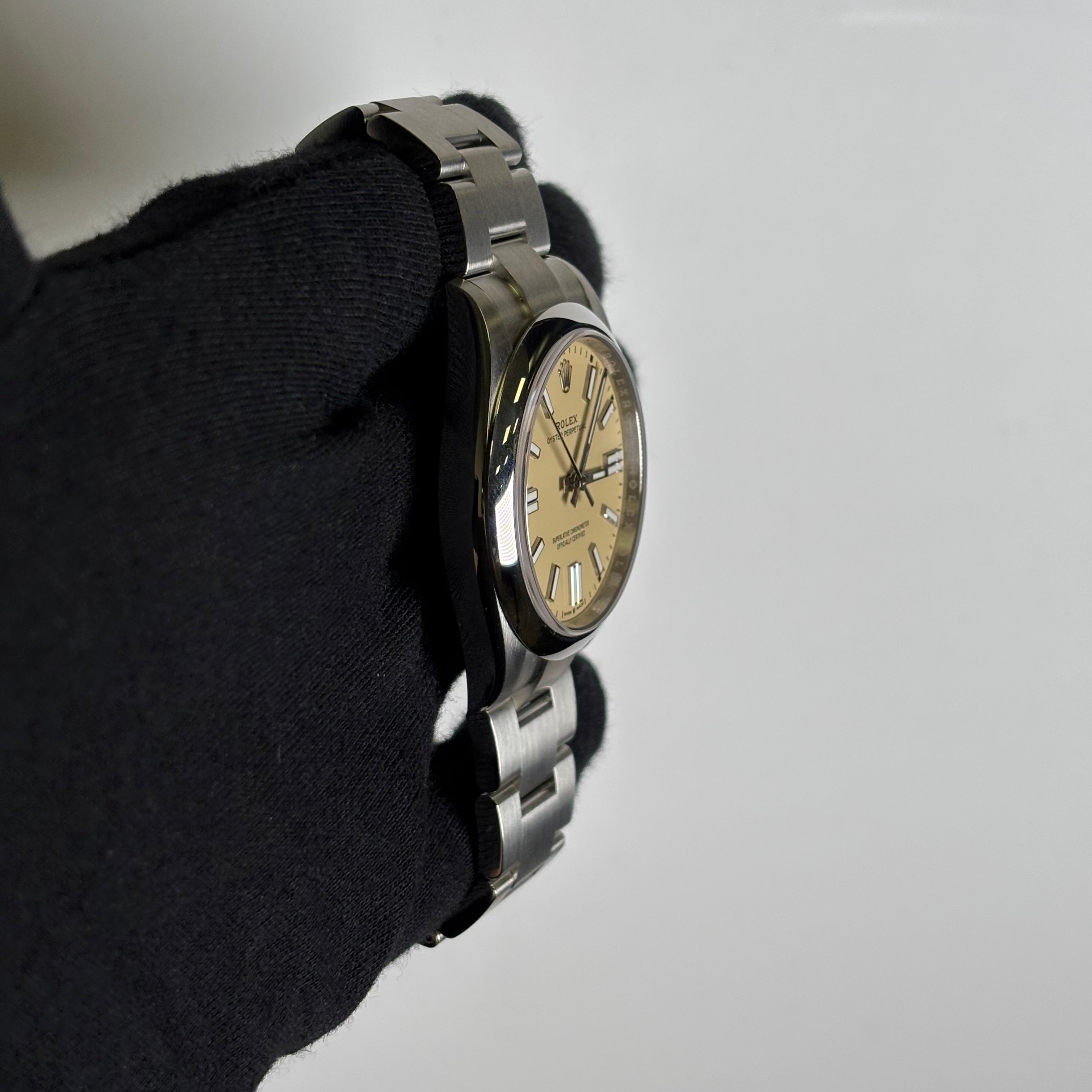 Rolex Oyster Perpetual 41mm Beige Dial Watch Ref# 134300 - Happy Jewelers Fine Jewelry Lifetime Warranty