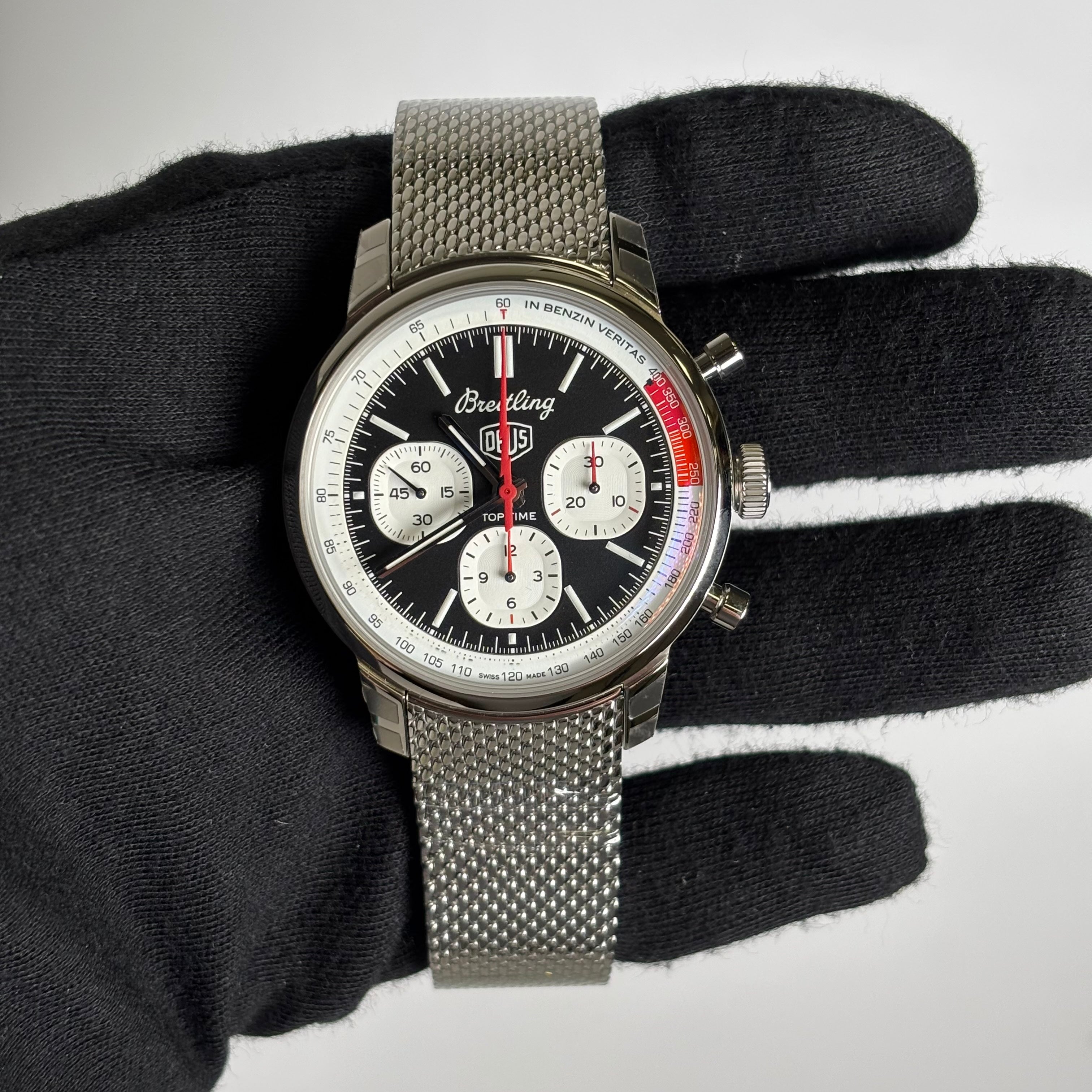 Breitling Top Time 41mm Black Dial Watch Ref# AB0176 - Happy Jewelers Fine Jewelry Lifetime Warranty