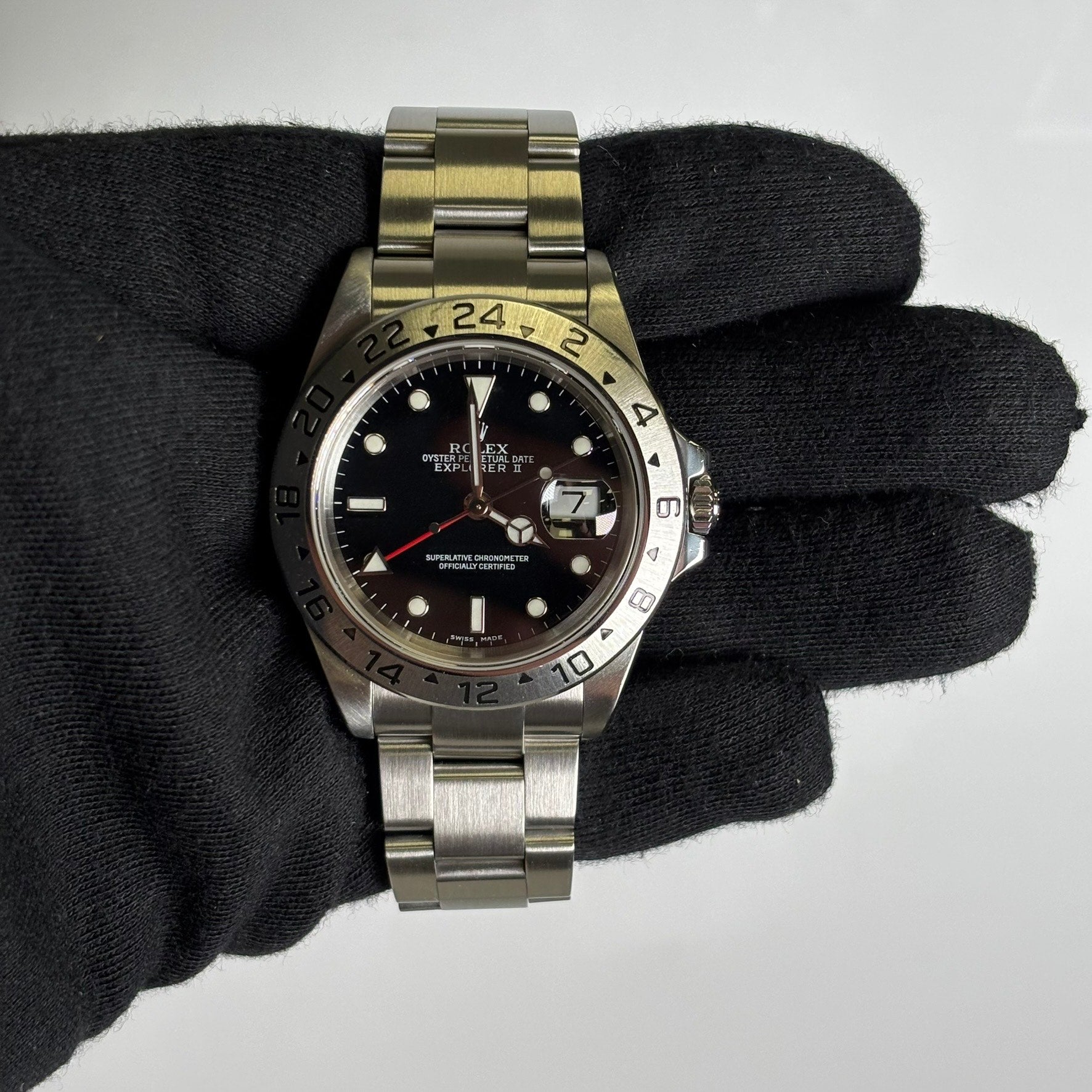 Rolex Explorer II 40mm Black Dial Watch Ref# 16570 - Happy Jewelers Fine Jewelry Lifetime Warranty