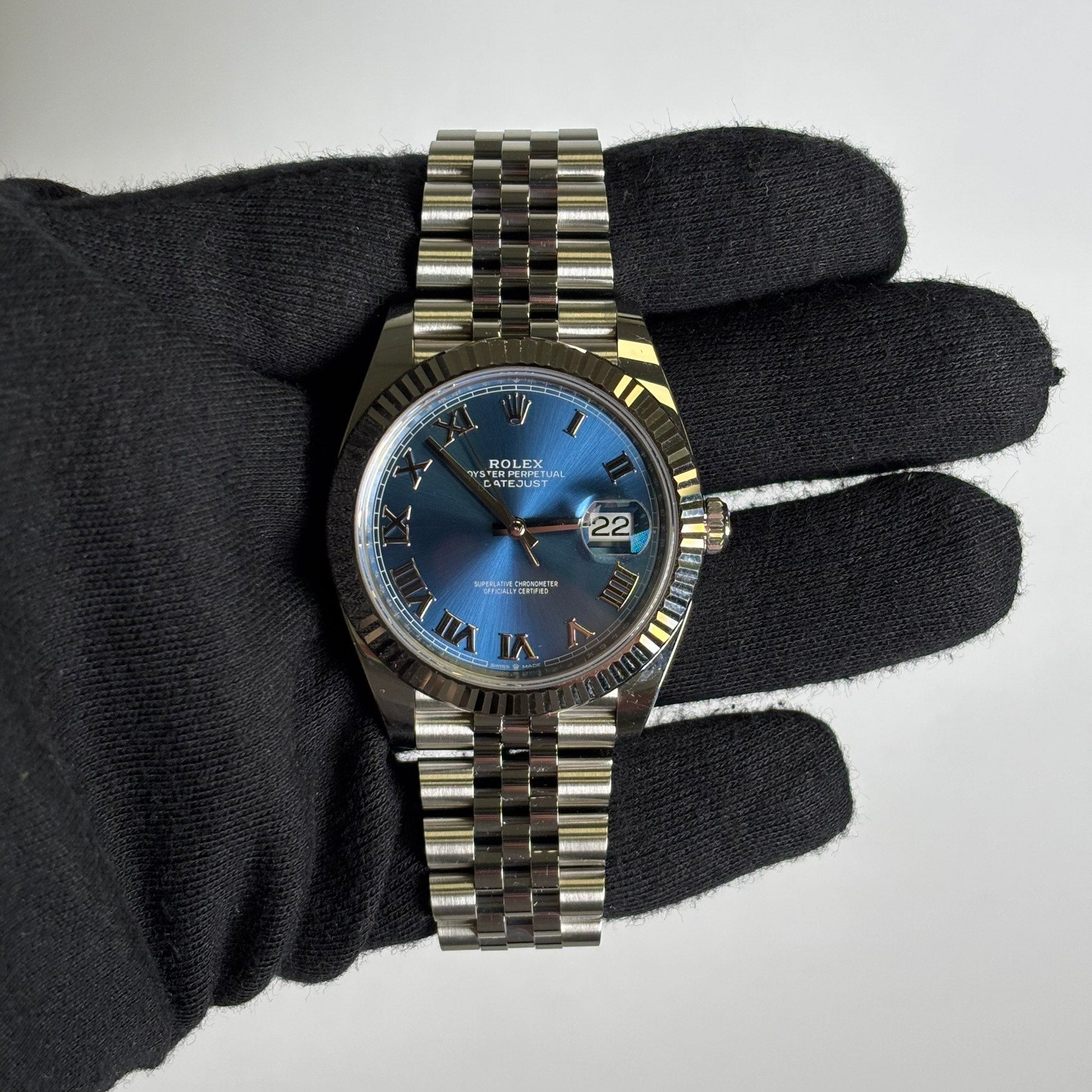 Rolex Datejust 41mm Blue Dial Watch Ref# 126334 - Happy Jewelers Fine Jewelry Lifetime Warranty