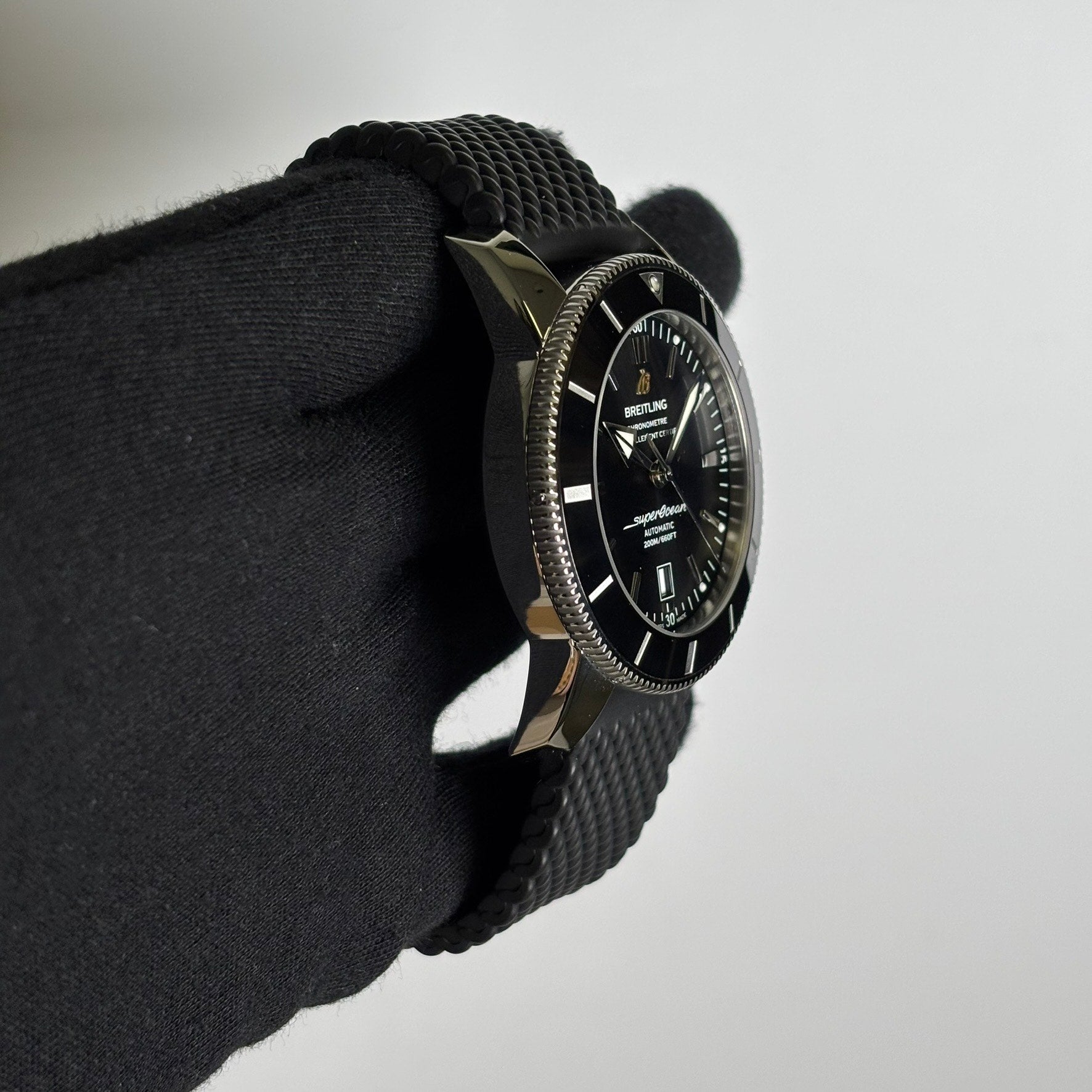 Breitling Superocean 46mm Black Dial Watch Ref# AB202012/BF74 - Happy Jewelers Fine Jewelry Lifetime Warranty