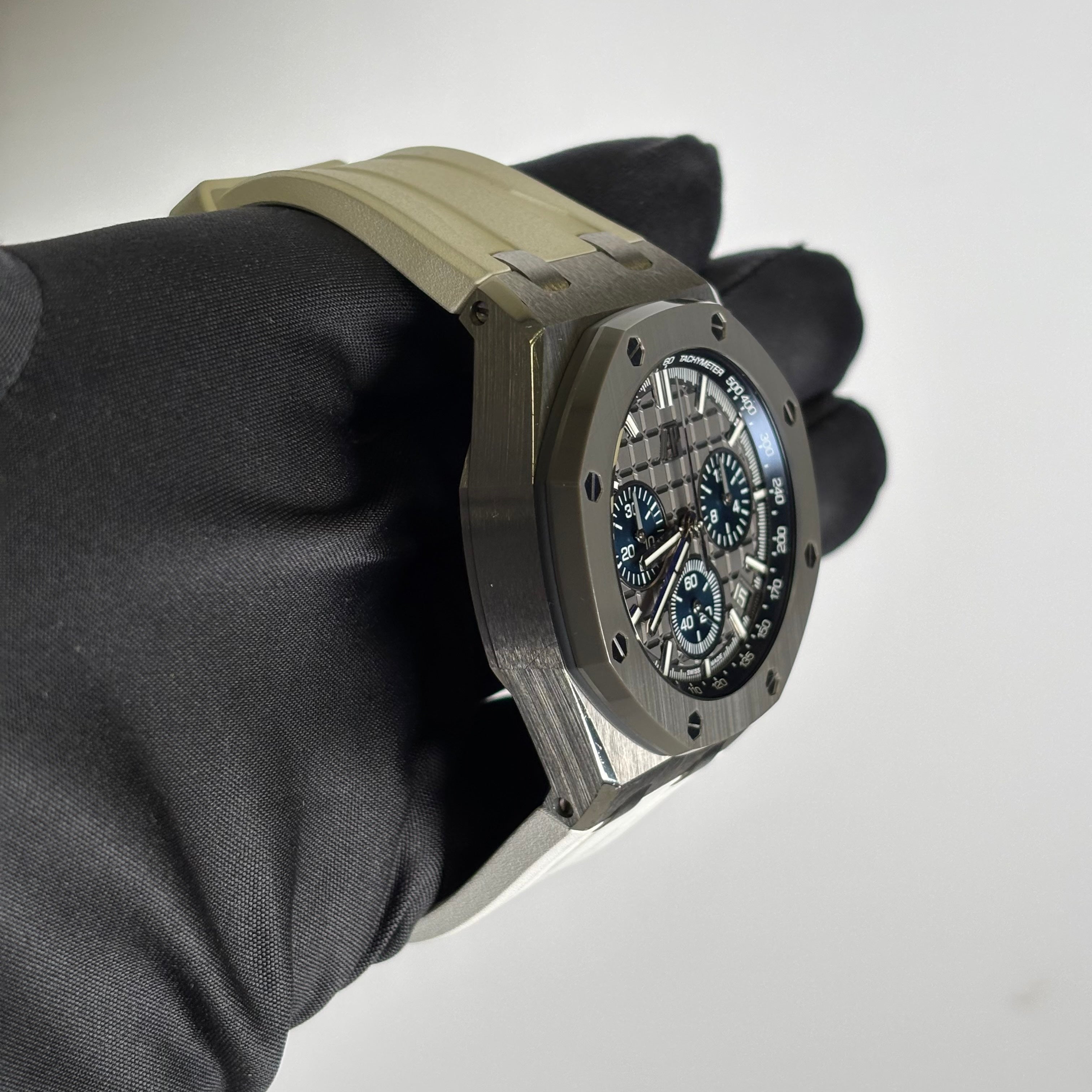 Audemars Piguet Royal Oak 43mm Grey Dial Watch Ref# 26420IO.OO.A009CA.01 - Happy Jewelers Fine Jewelry Lifetime Warranty