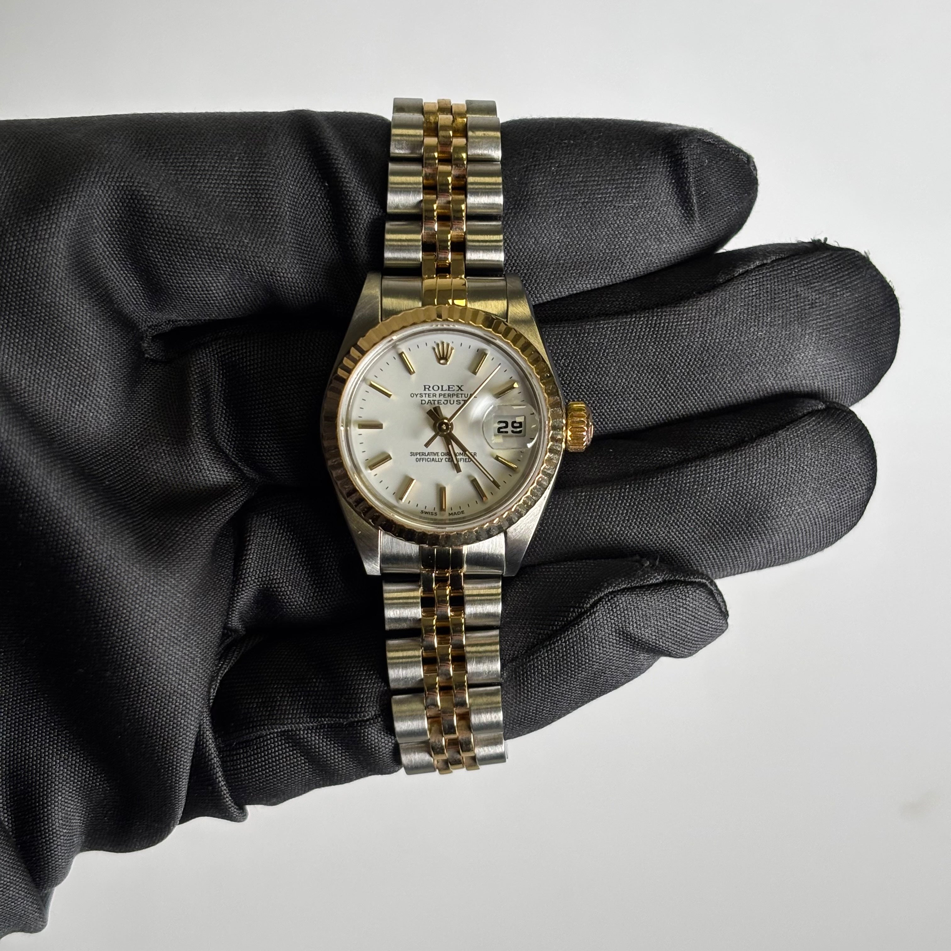 Rolex Datejust 26mm White Dial Watch Ref# 79173 - Happy Jewelers Fine Jewelry Lifetime Warranty