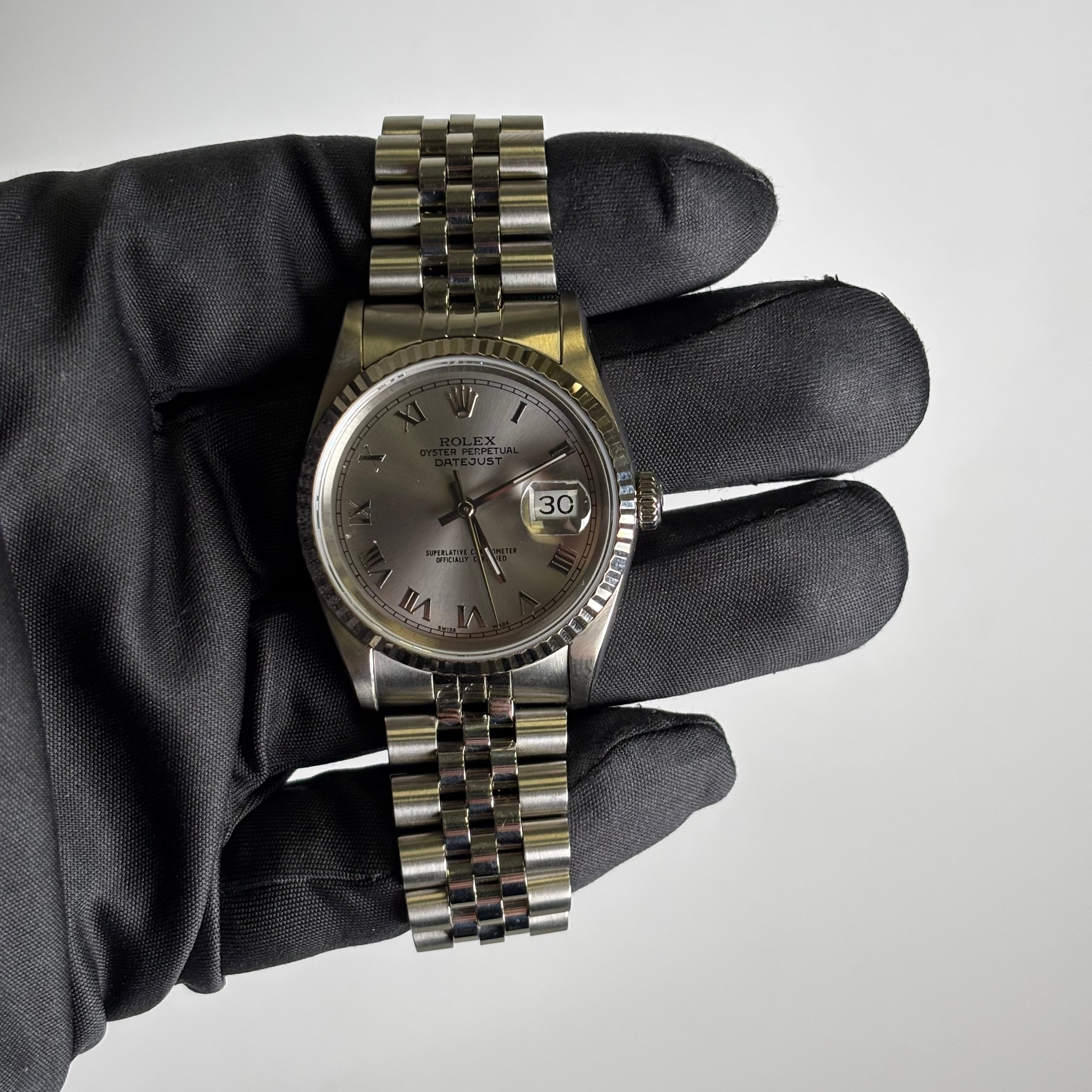 Rolex Datejust 36mm Silver Dial Watch Ref# 16234 - Happy Jewelers Fine Jewelry Lifetime Warranty