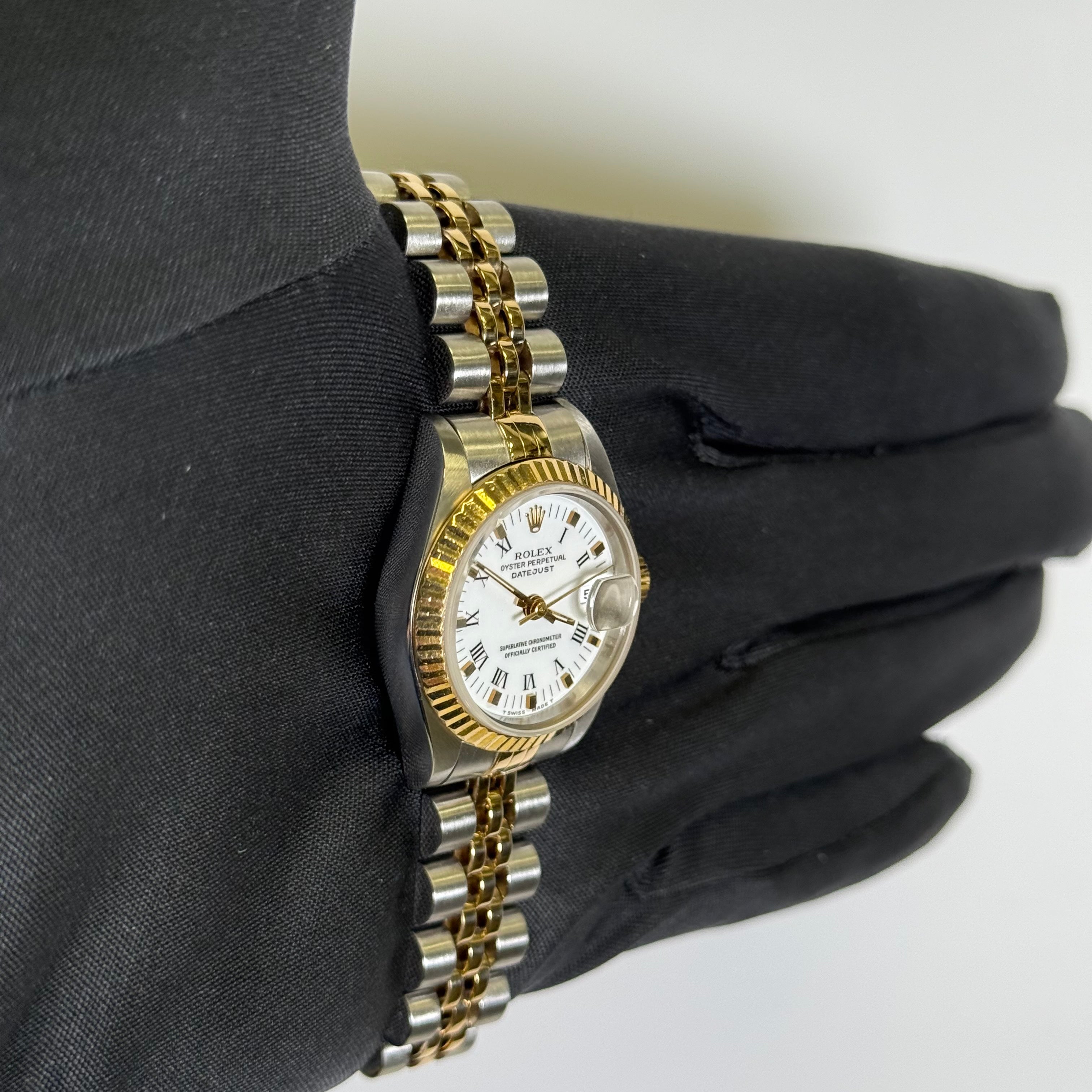 Rolex Datejust 26mm White Dial Watch Ref# 69173 - Happy Jewelers Fine Jewelry Lifetime Warranty