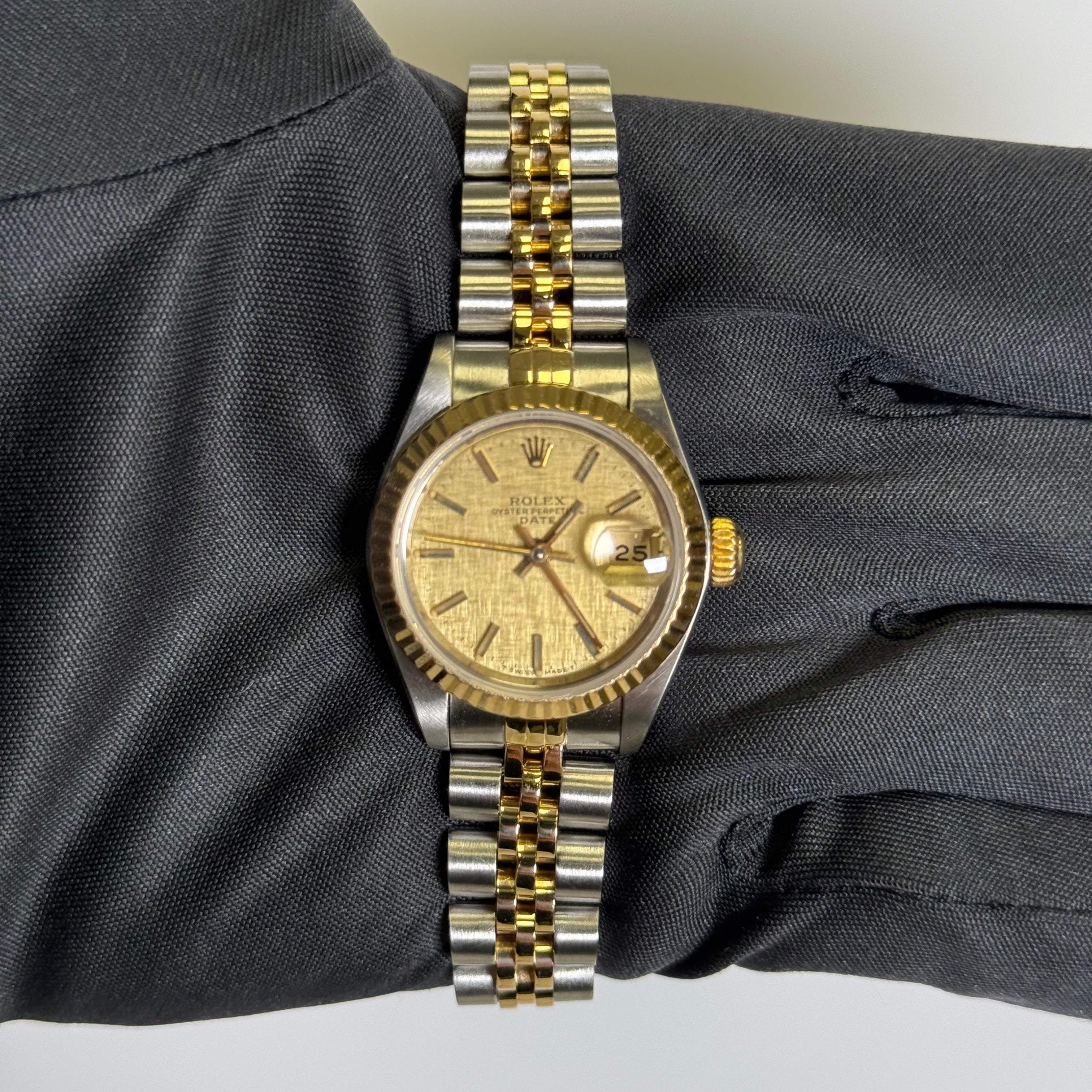 Rolex Datejust 26mm Champagne Dial Watch Ref# 69173 - Happy Jewelers Fine Jewelry Lifetime Warranty