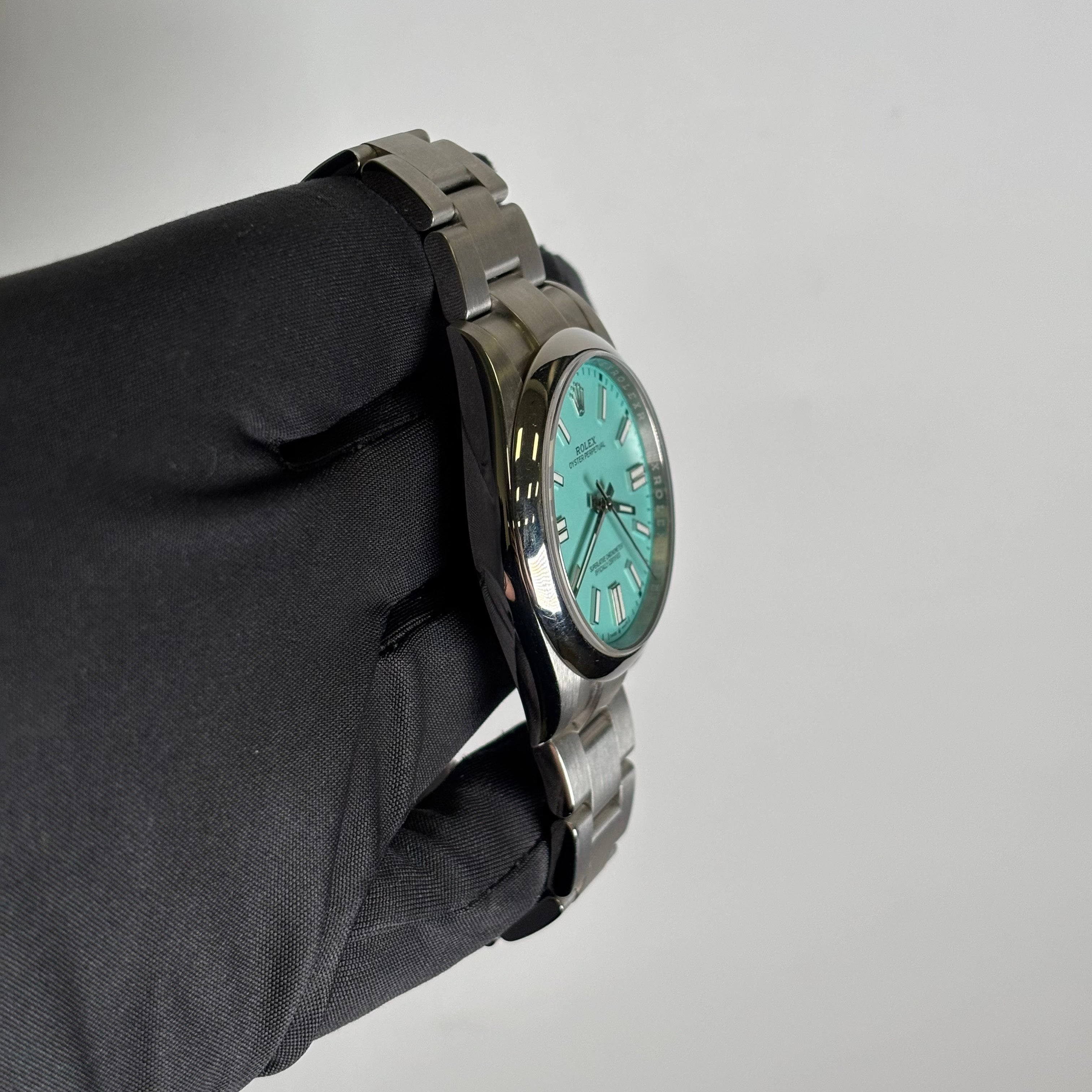 Rolex Oyster Perpetual 41mm Blue Dial Watch Ref# 124300 - Happy Jewelers Fine Jewelry Lifetime Warranty