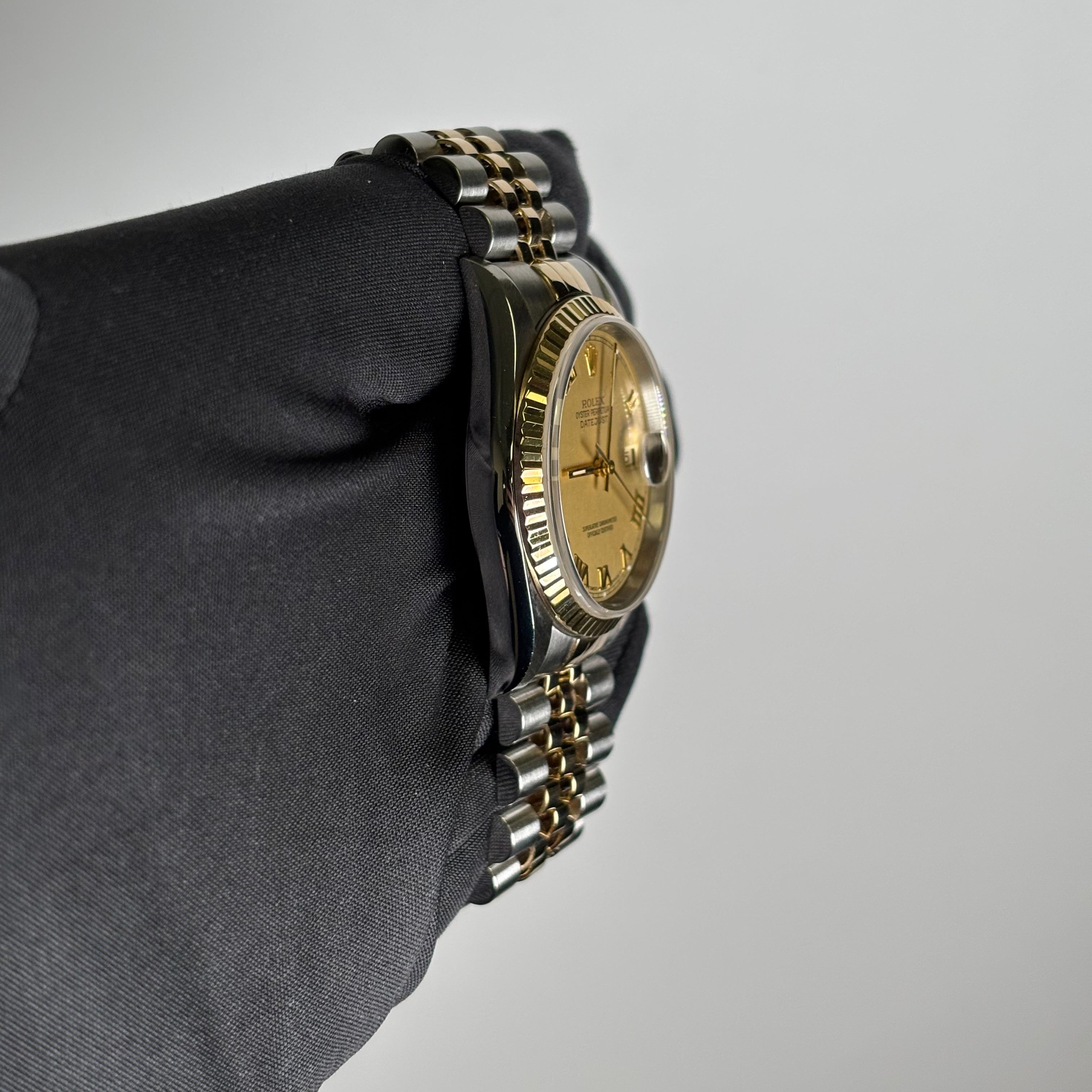 Rolex Datejust 36mm Champagne Dial Watch Ref# 16233 - Happy Jewelers Fine Jewelry Lifetime Warranty