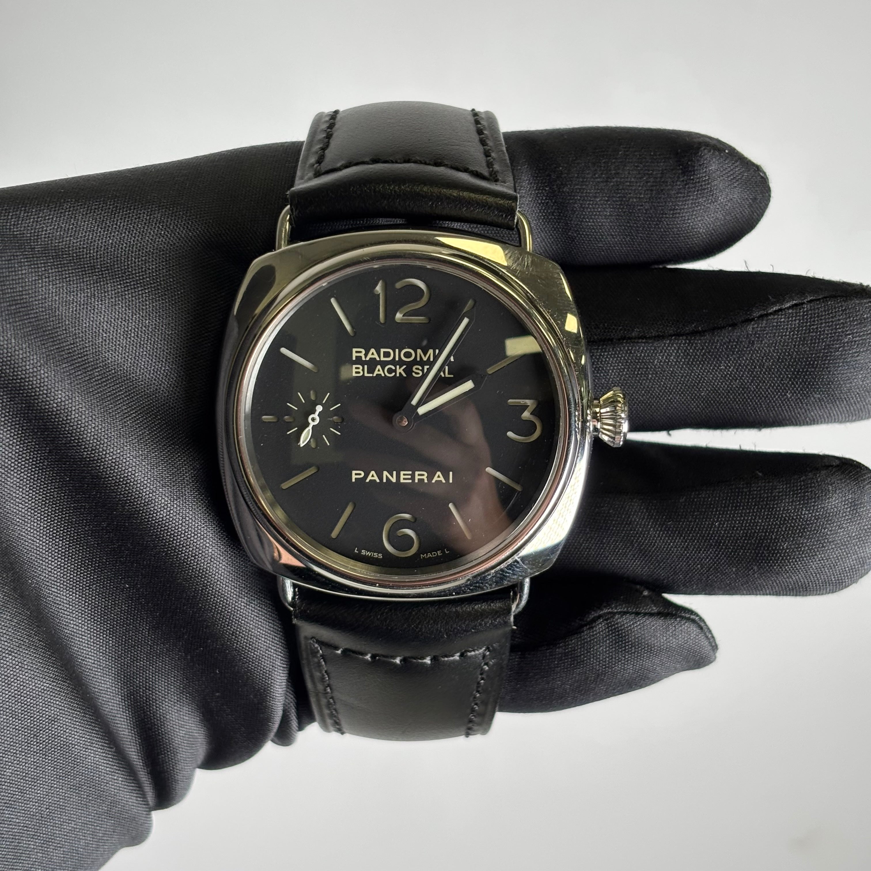 Panerai Radiomir 44mm Black Dial Watch Ref# PAM00183 - Happy Jewelers Fine Jewelry Lifetime Warranty