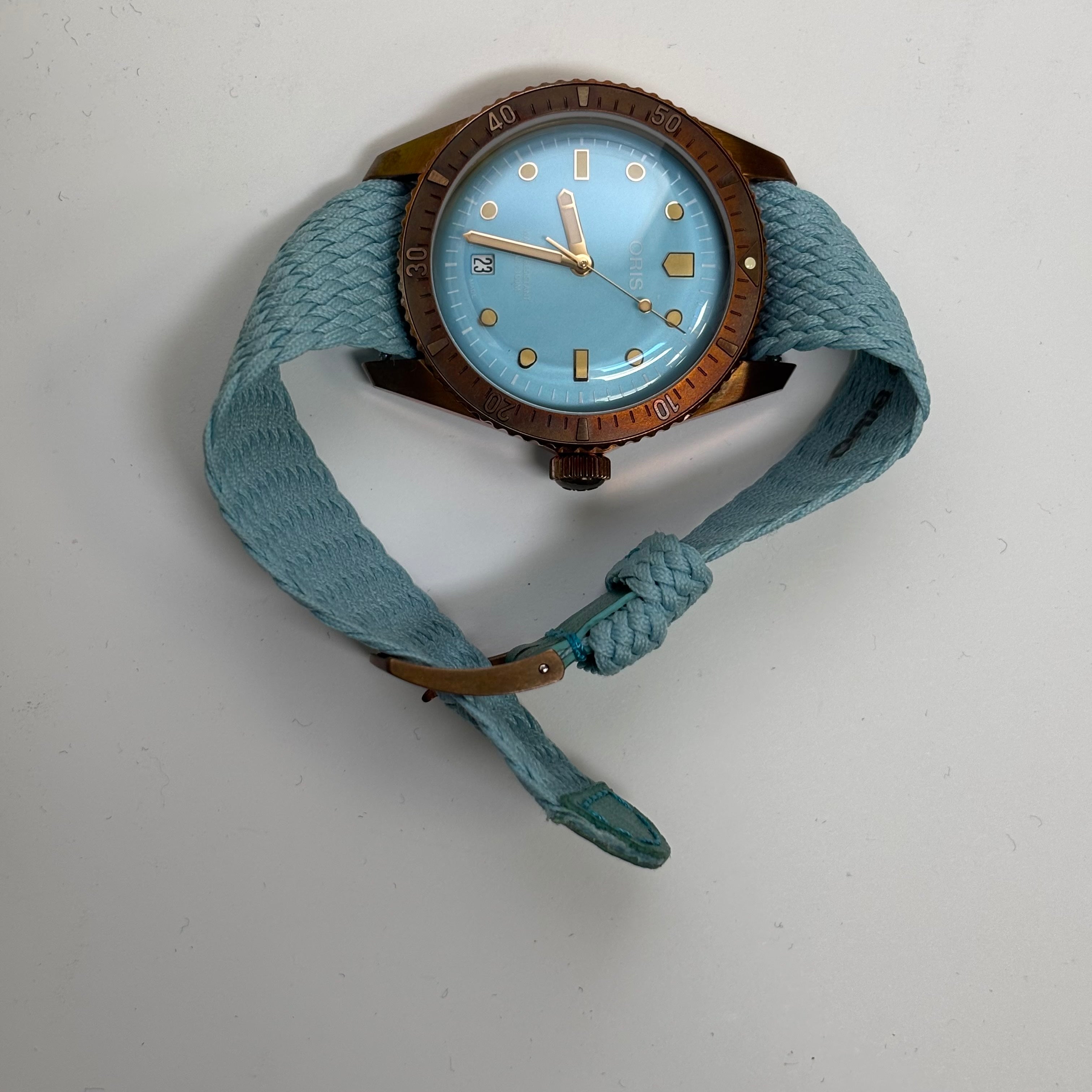 Oris Divers 38mm Blue Dial Watch Ref# 01 733 7771 3155-07 3 19 - Happy Jewelers Fine Jewelry Lifetime Warranty
