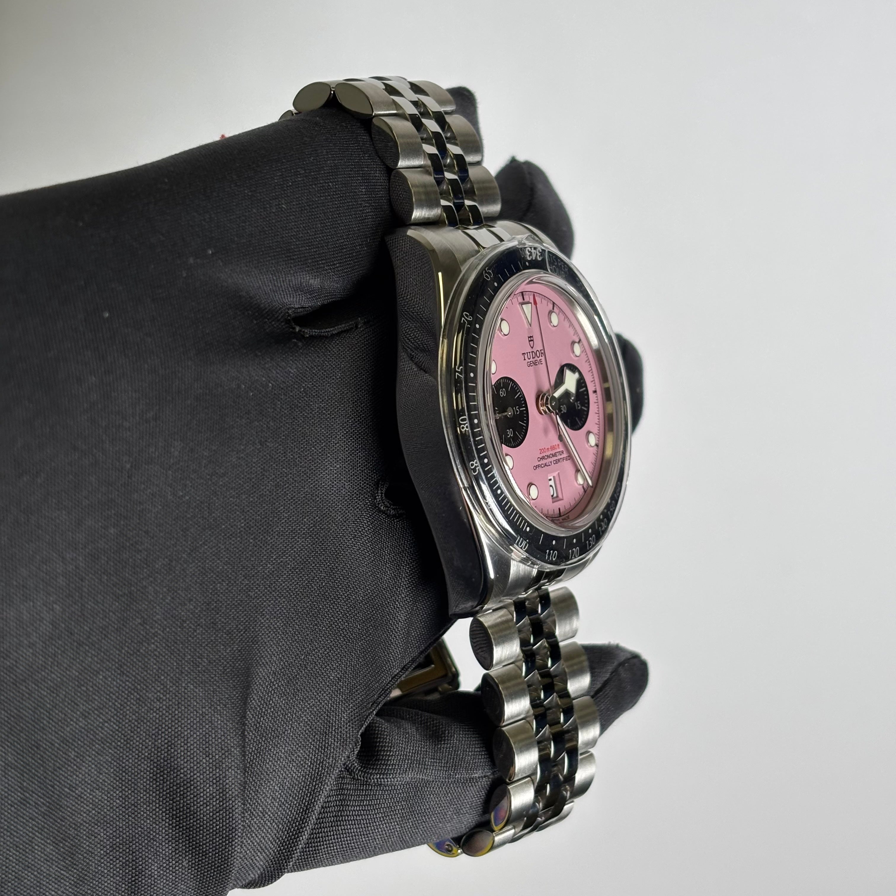 Tudor Black Bay 41mm Pink Dial Watch Ref# 79360N - Happy Jewelers Fine Jewelry Lifetime Warranty