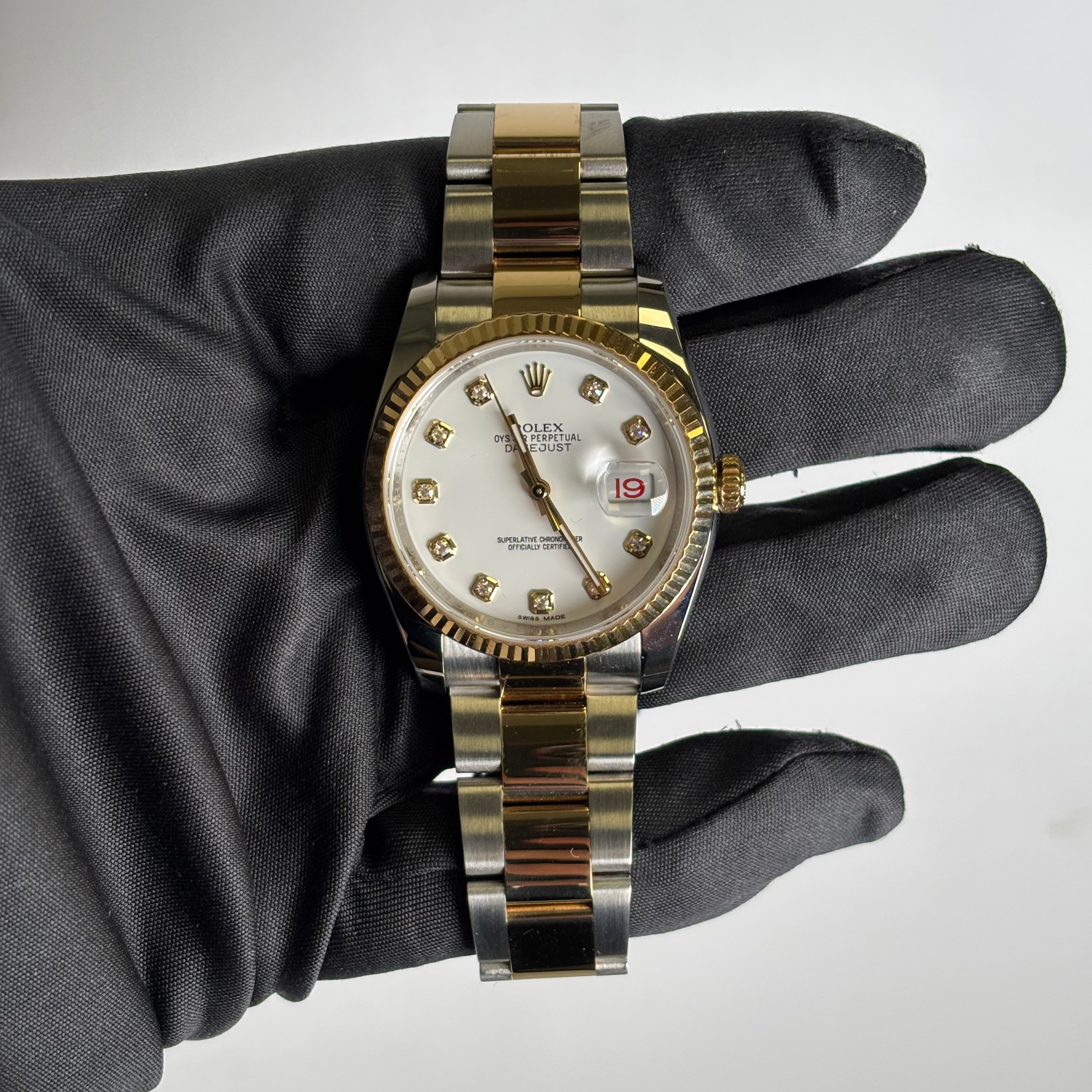 Rolex Datejust 36mm White Dial Watch Ref# 116233 - Happy Jewelers Fine Jewelry Lifetime Warranty