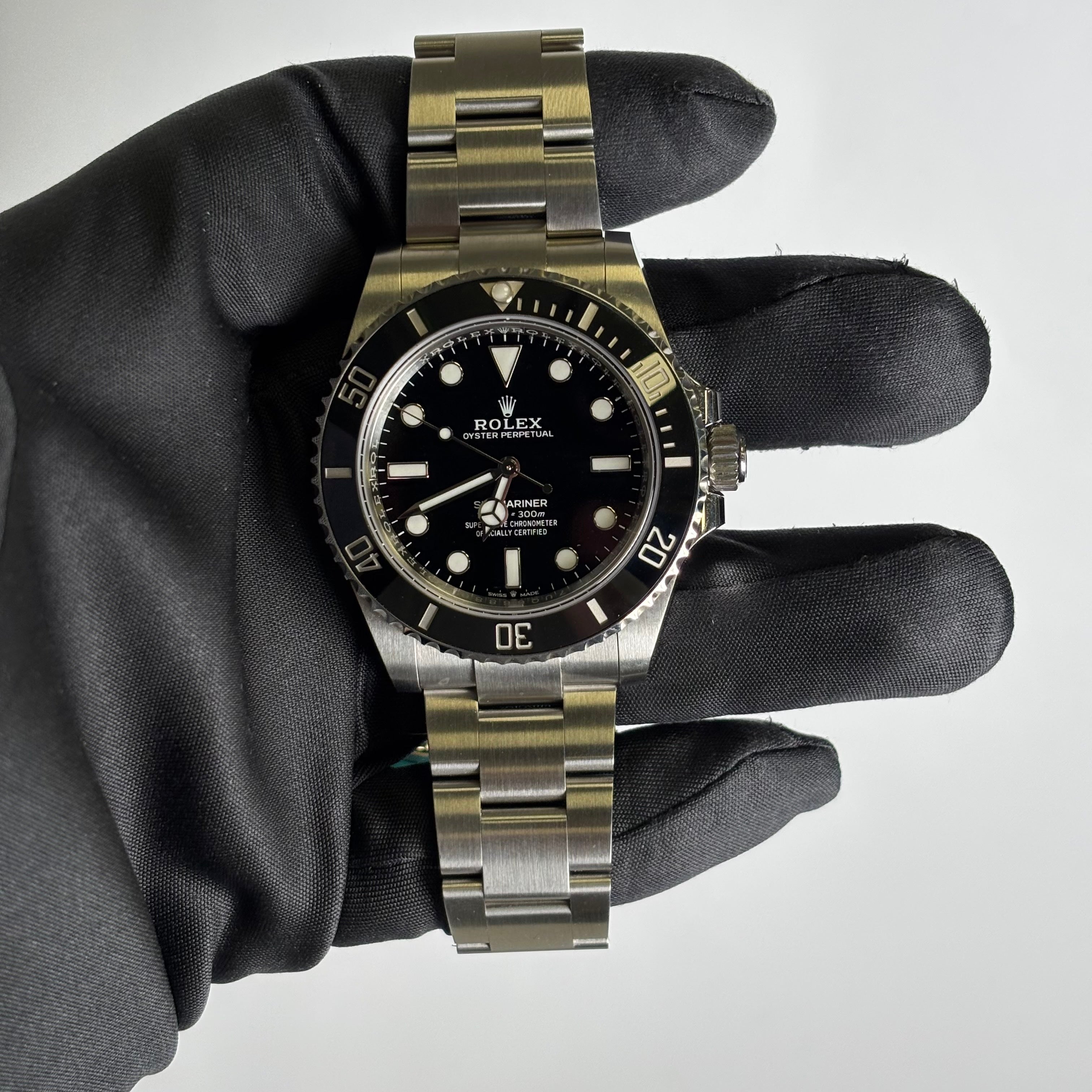 Rolex Submariner 41mm Black Dial Watch Ref# 124060 - Happy Jewelers Fine Jewelry Lifetime Warranty