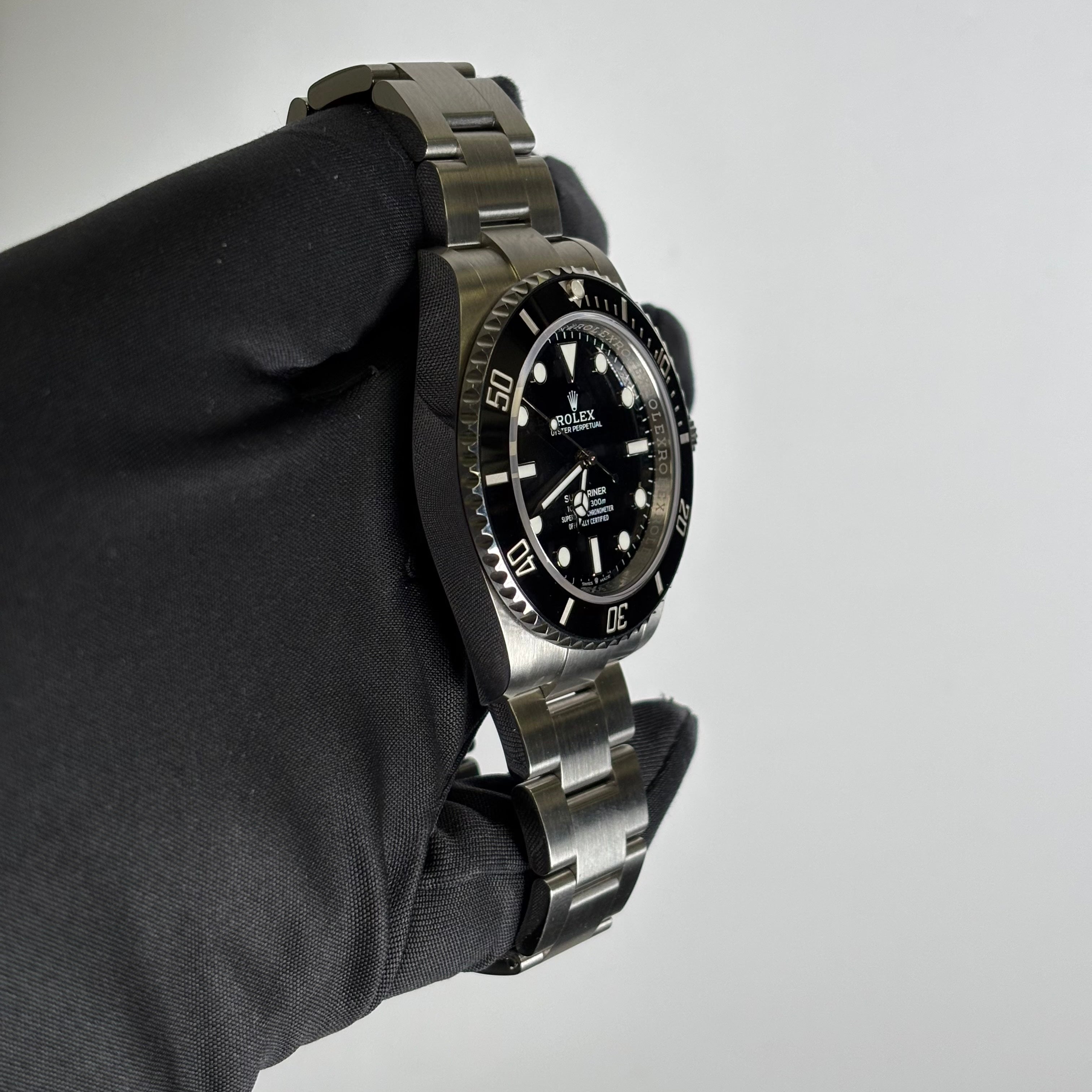 Rolex Submariner 41mm Black Dial Watch Ref# 124060 - Happy Jewelers Fine Jewelry Lifetime Warranty