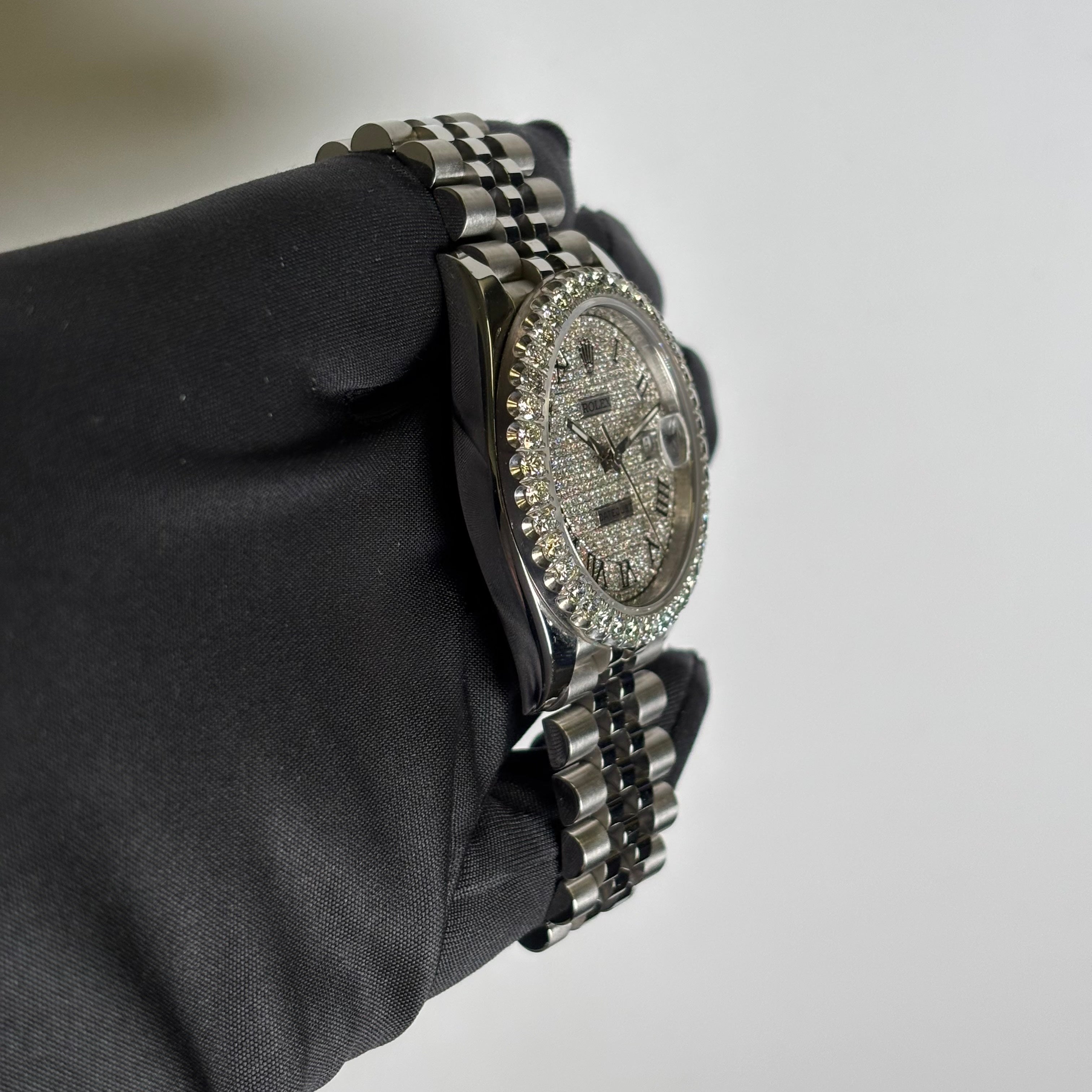 Rolex Datejust 41mm Pave Dial Watch Ref# 126300 - Happy Jewelers Fine Jewelry Lifetime Warranty