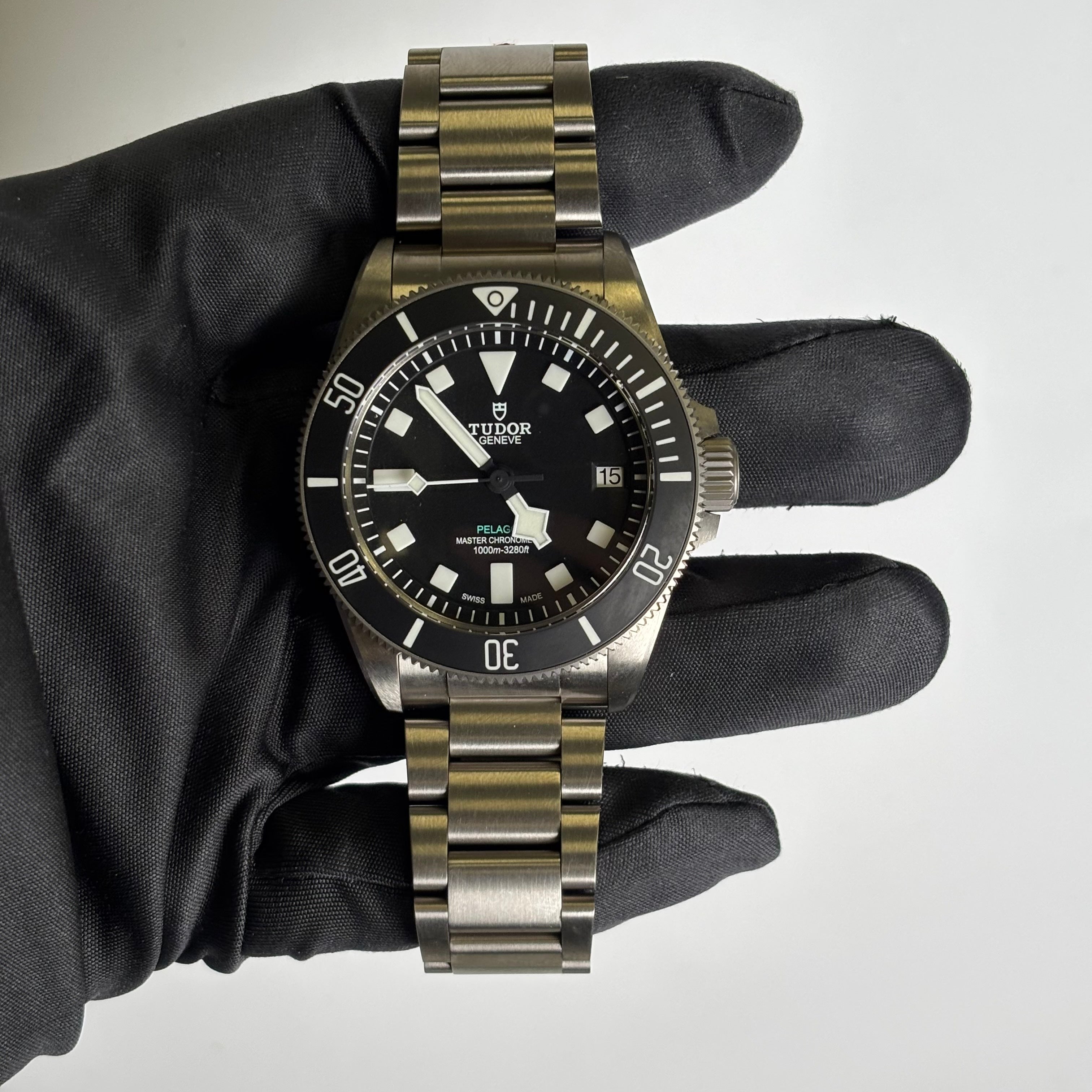 Tudor Pelagos 43mm Black Dial Watch Ref# 2543C1A7NU - Happy Jewelers Fine Jewelry Lifetime Warranty