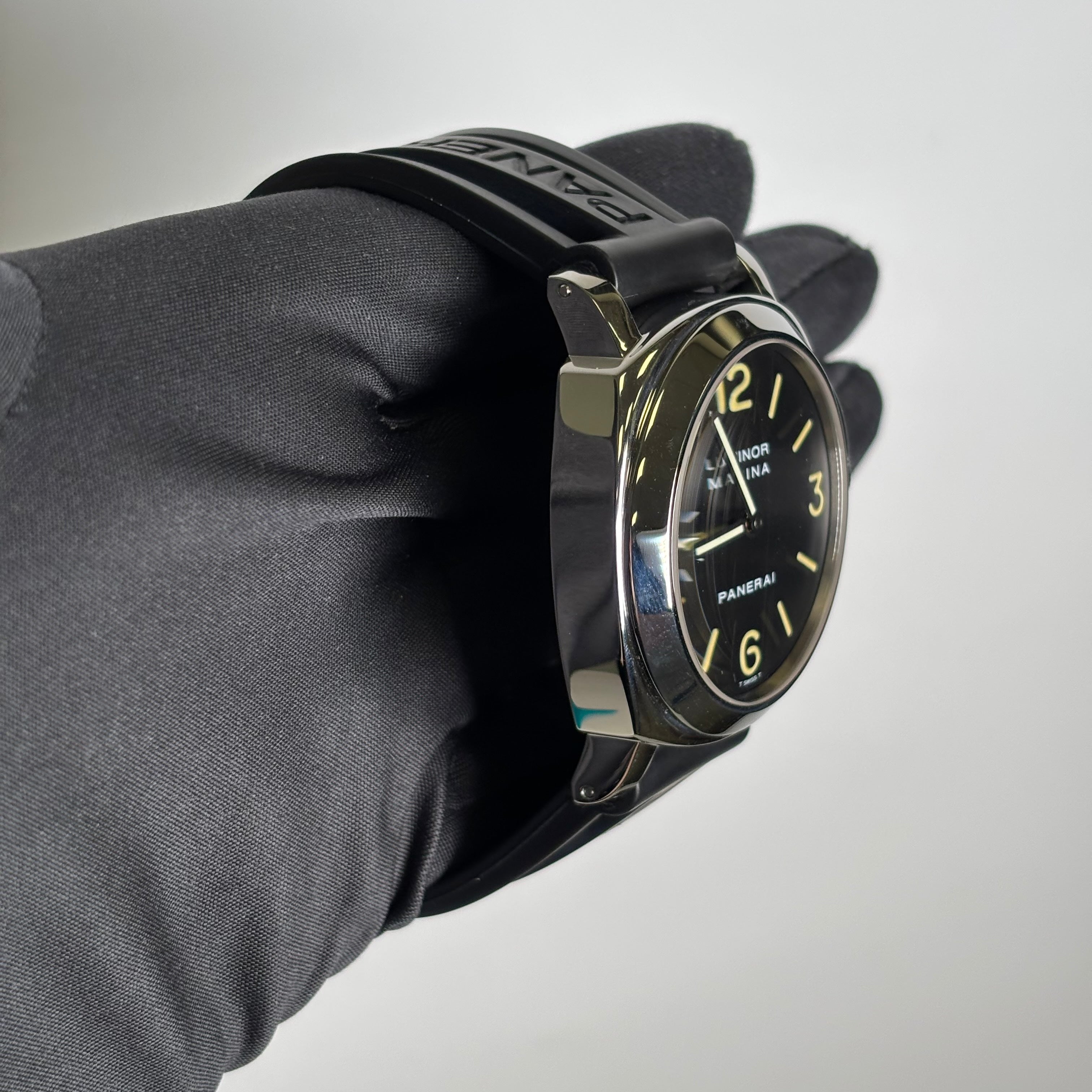 Panerai Luminor 44mm Black Dial Watch Ref# PAM00001 - Happy Jewelers Fine Jewelry Lifetime Warranty