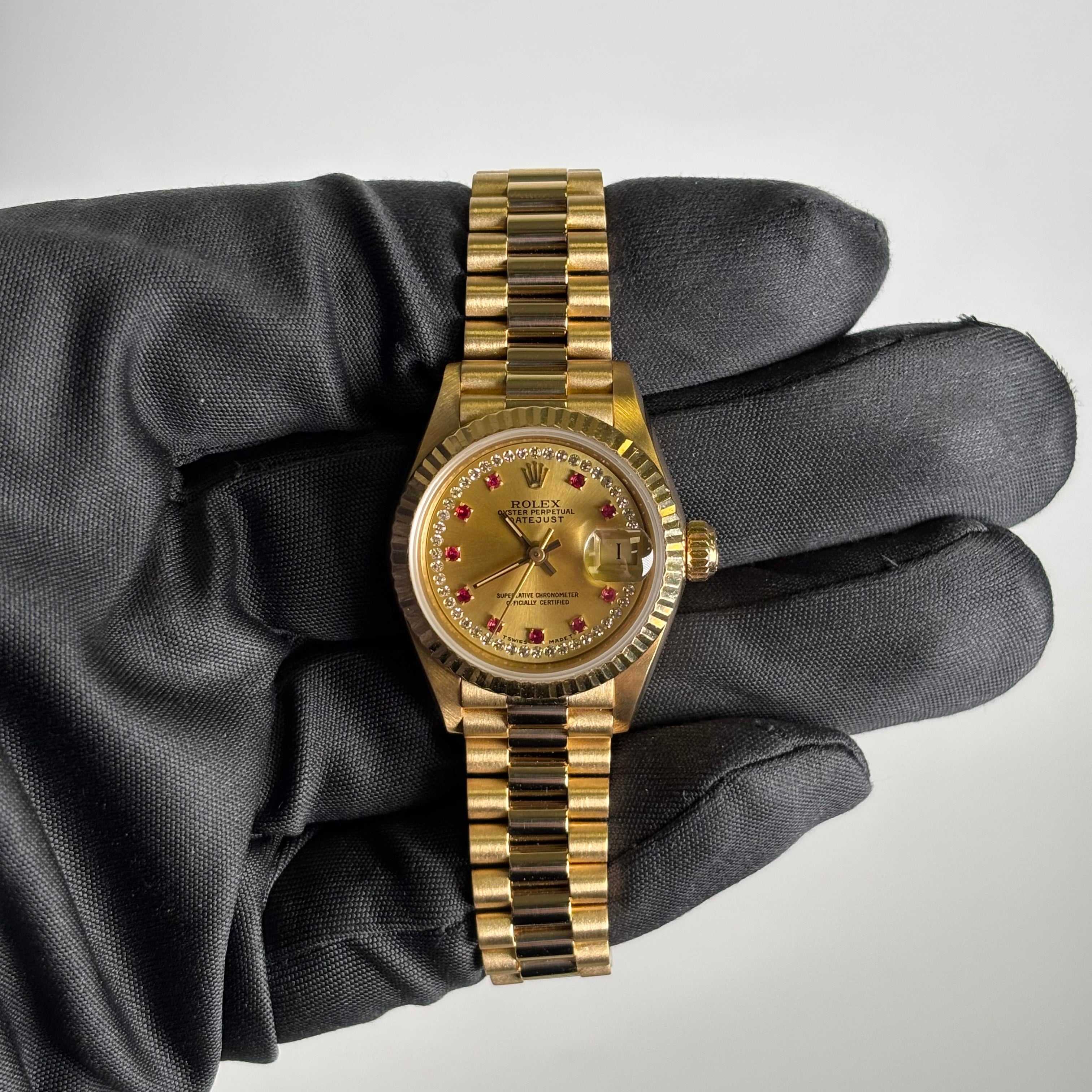Rolex Datejust 26mm Champagne Dial Watch Ref# 69178 - Happy Jewelers Fine Jewelry Lifetime Warranty