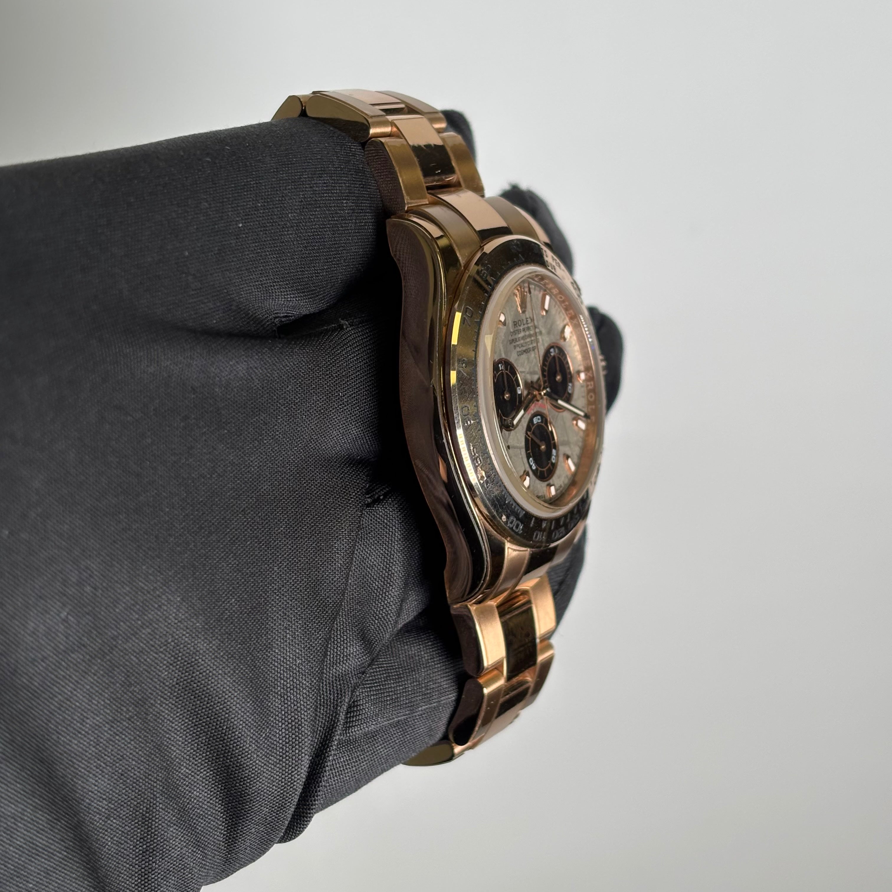 Rolex Daytona 40mm Meteorite Dial Watch Ref# 116505 - Happy Jewelers Fine Jewelry Lifetime Warranty